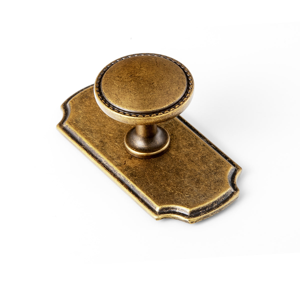 Classic Round Design Cabinet Knobs with Toothed Rim for Kitchen Drawers