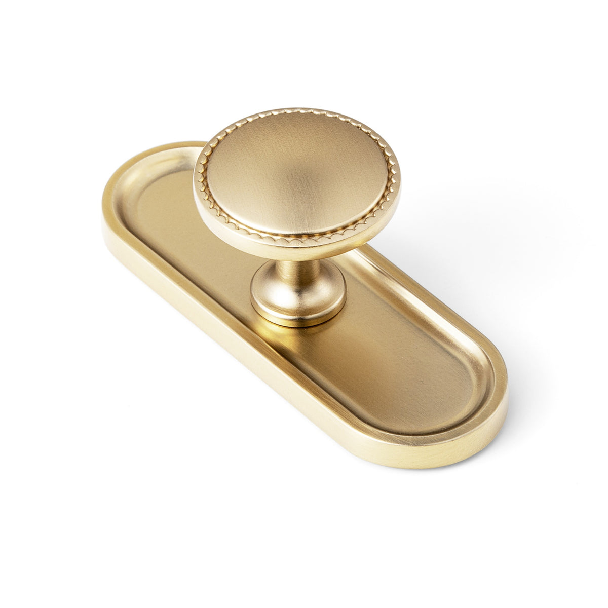 Classic Round Design Cabinet Knobs with Toothed Rim for Kitchen Drawers