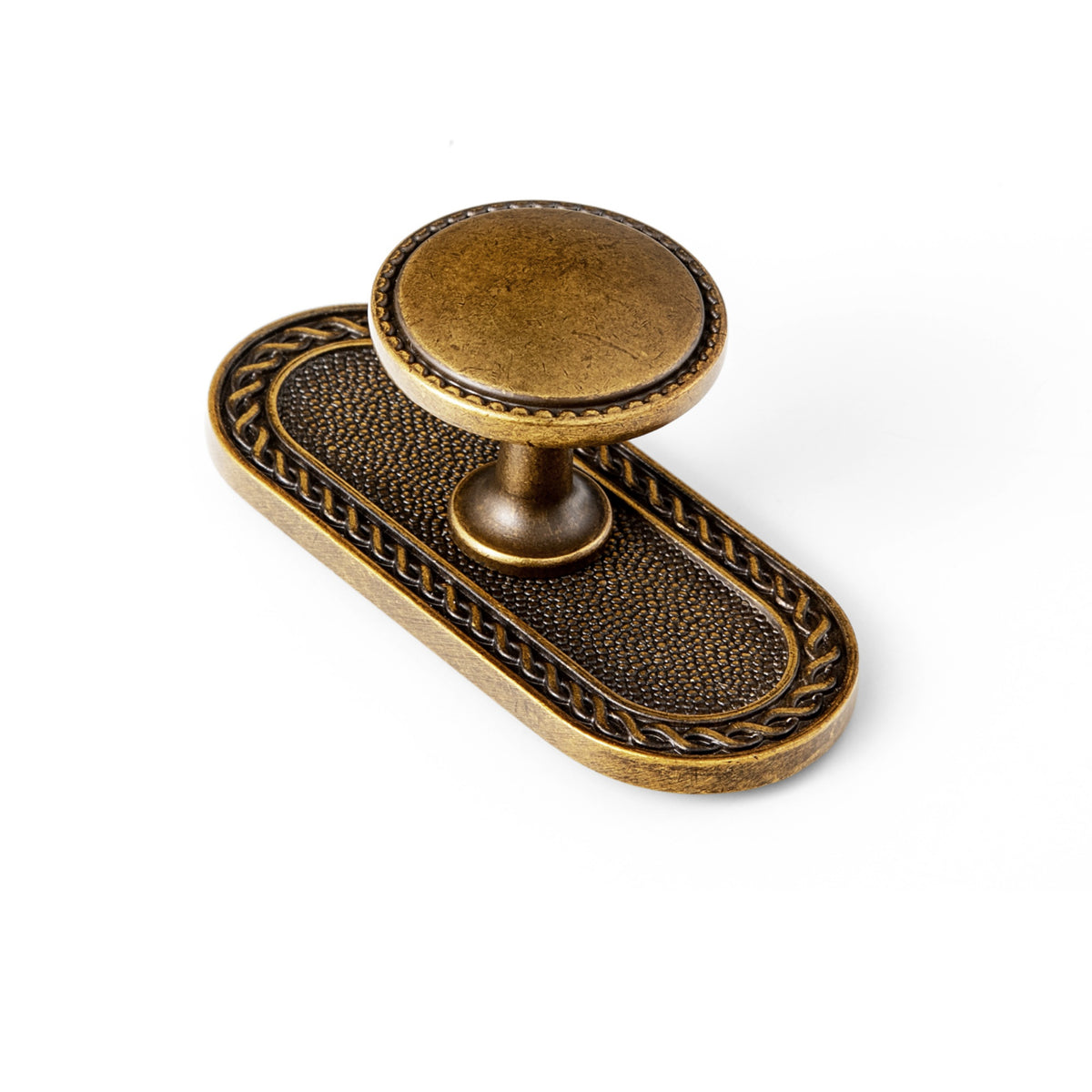 Classic Round Design Cabinet Knobs with Toothed Rim for Kitchen Drawers