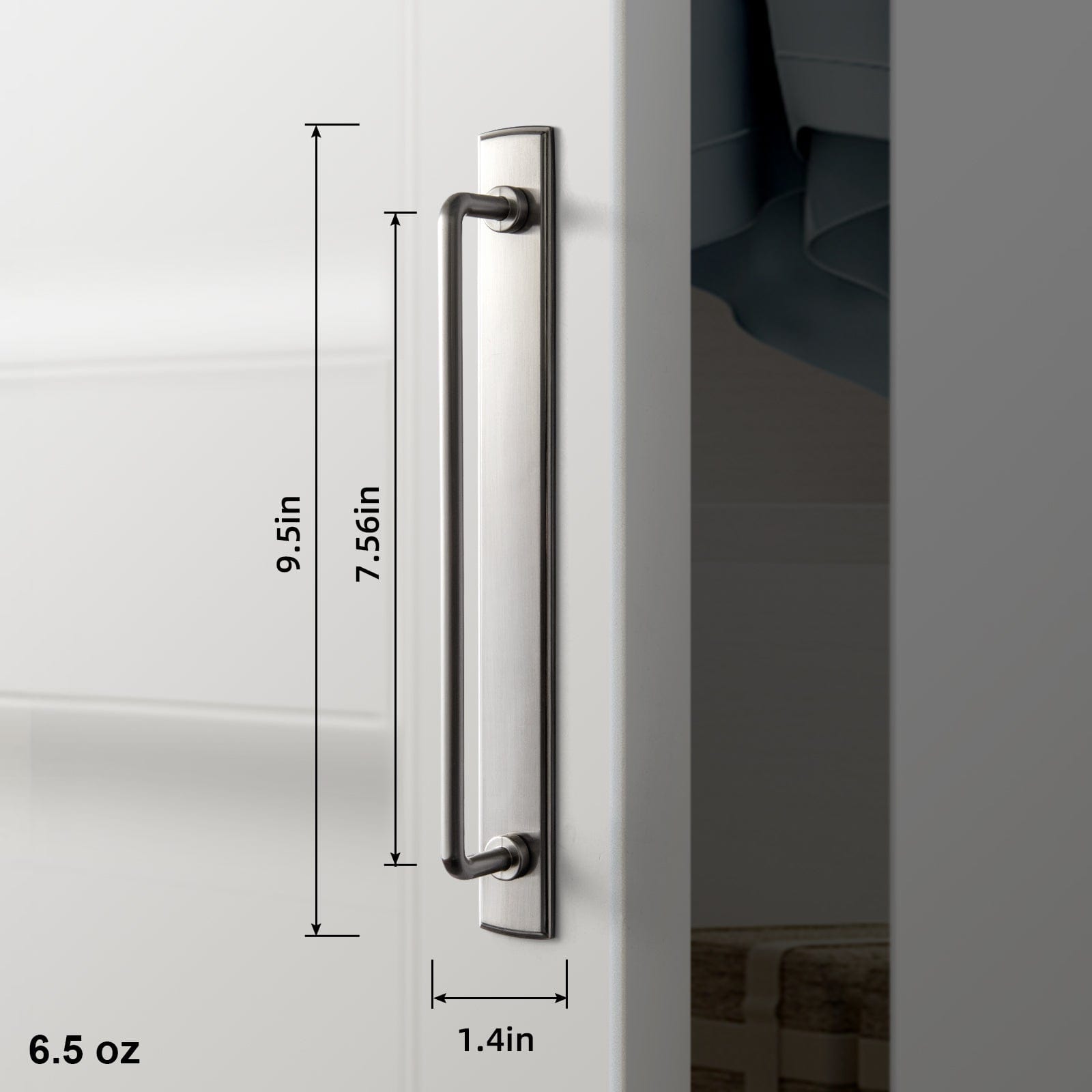 Goo-Ki 2 Pack Cabinet Bar Pulls with Back Plate Vintage Drawer Handles Home Improvement Hardware