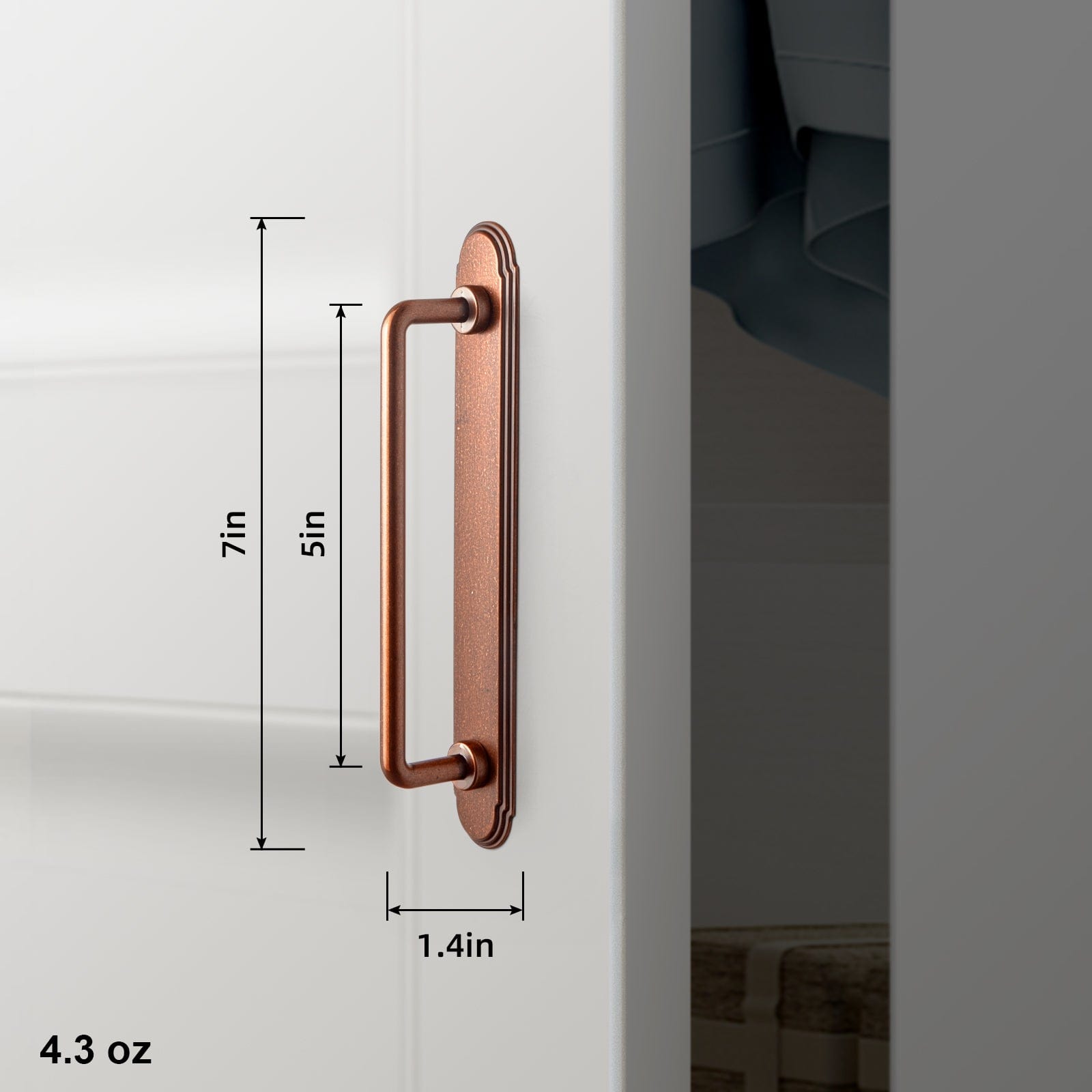 Goo-Ki 2 Pack Cabinet Bar Pulls with Back Plate Vintage Drawer Handles Home Improvement Hardware