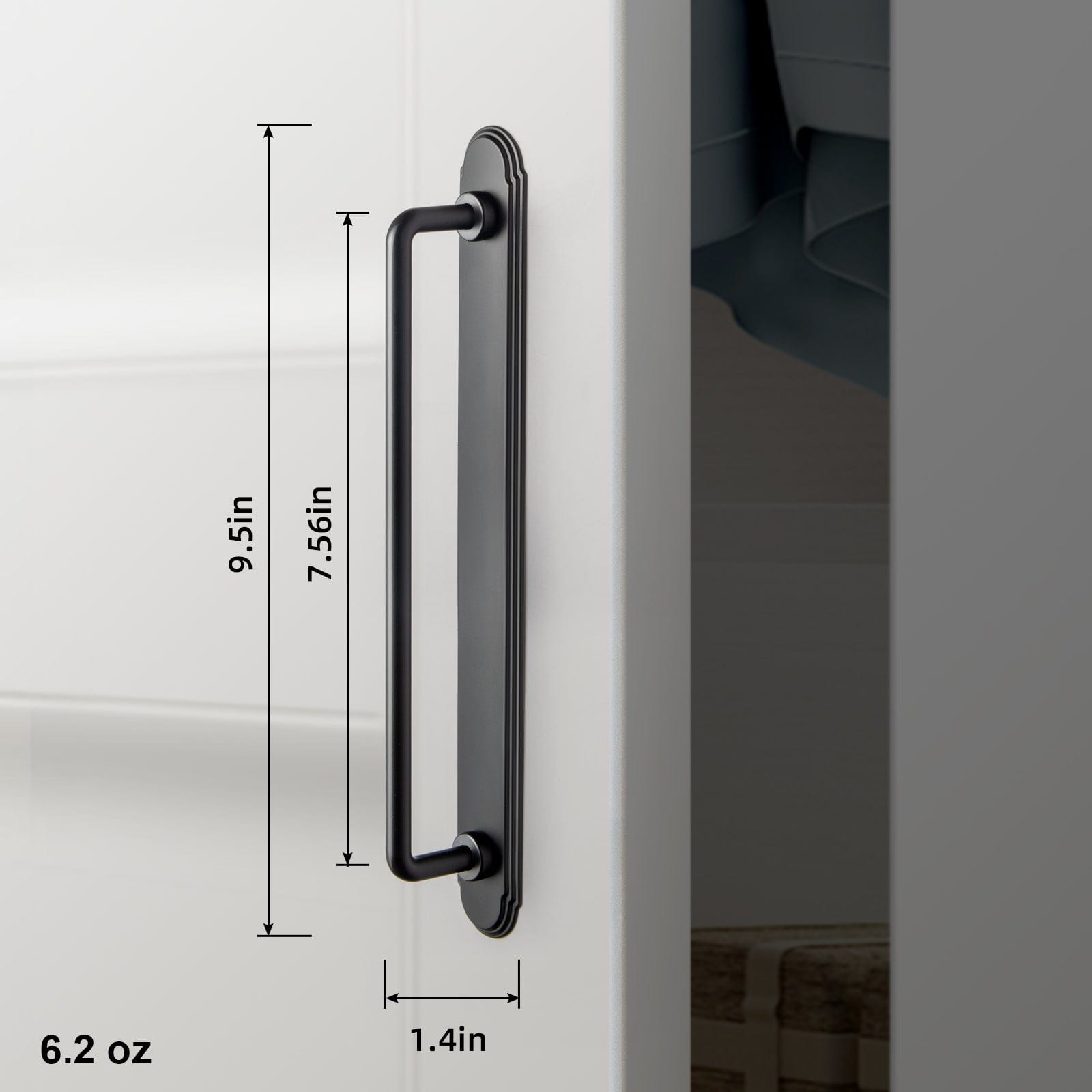 Goo-Ki 2 Pack Cabinet Bar Pulls with Back Plate Vintage Drawer Handles Home Improvement Hardware