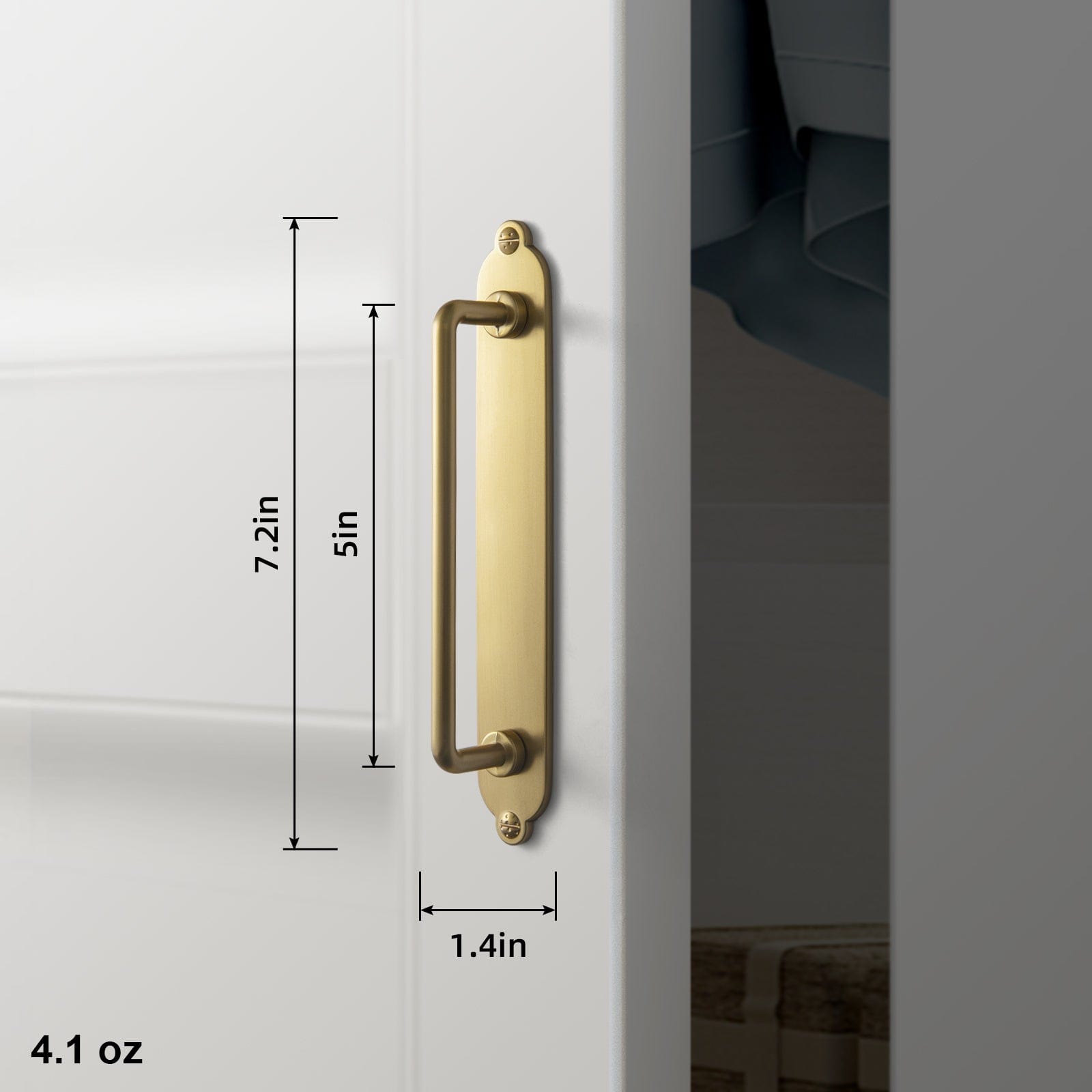 Goo-Ki 2 Pack Cabinet Bar Pulls with Back Plate Vintage Drawer Handles Home Improvement Hardware