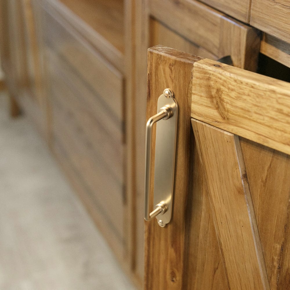 Goo-Ki 2 Pack Cabinet Bar Pulls with Back Plate Vintage Drawer Handles Home Improvement Hardware