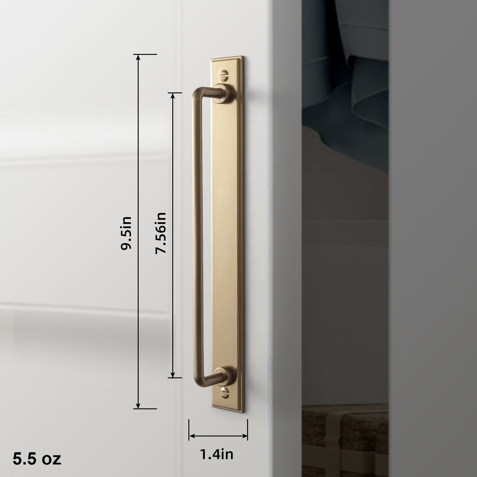 Goo-Ki 2 Pack Cabinet Bar Pulls with Back Plate Vintage Drawer Handles Home Improvement Hardware