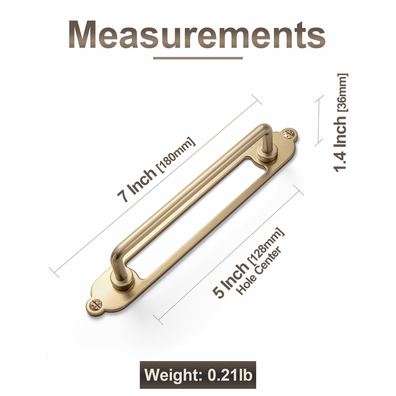 Goo-Ki 2 Pack Cabinet Bar Pulls with Back Plate Vintage Drawer Handles Home Improvement Hardware