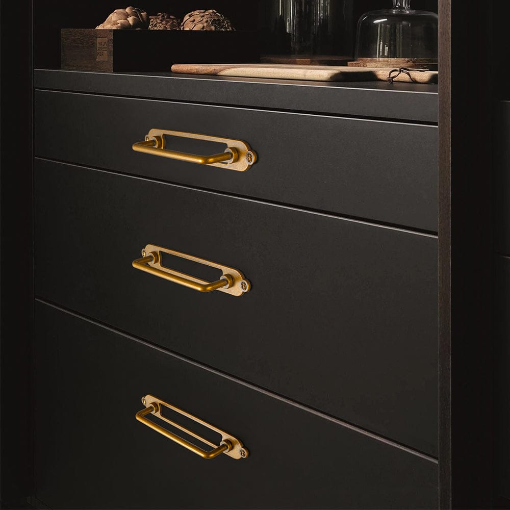 Goo-Ki 2 Pack Cabinet Bar Pulls with Back Plate Vintage Drawer Handles Home Improvement Hardware
