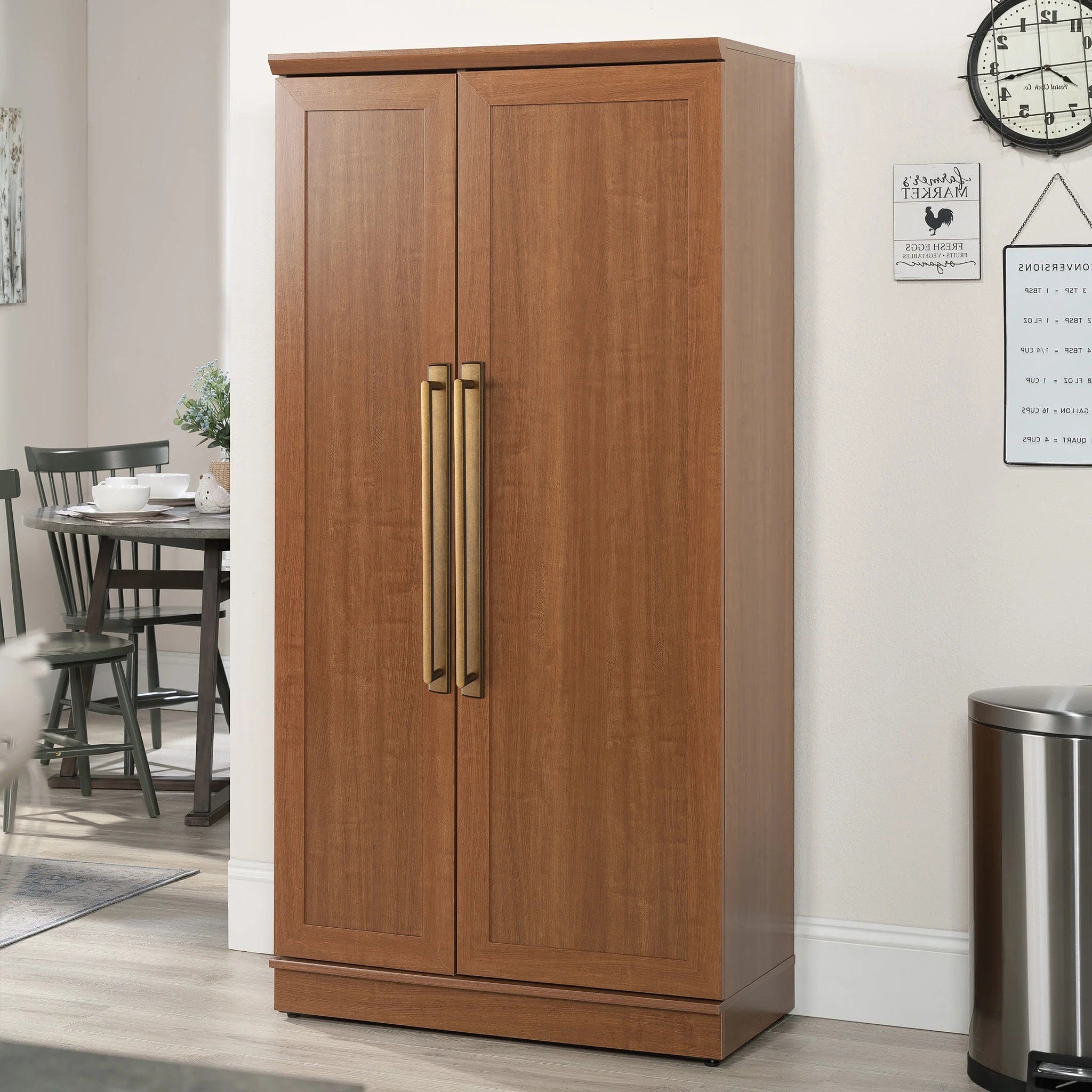 Goo-Ki 2 Pack Cabinet Handles with Back Plate Vintage Kitchen Drawer Pulls with Subtle Curves