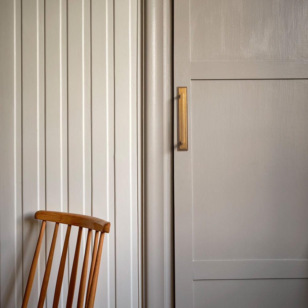 Goo-Ki 2 Pack Cabinet Handles with Back Plate Vintage Kitchen Drawer Pulls with Subtle Curves