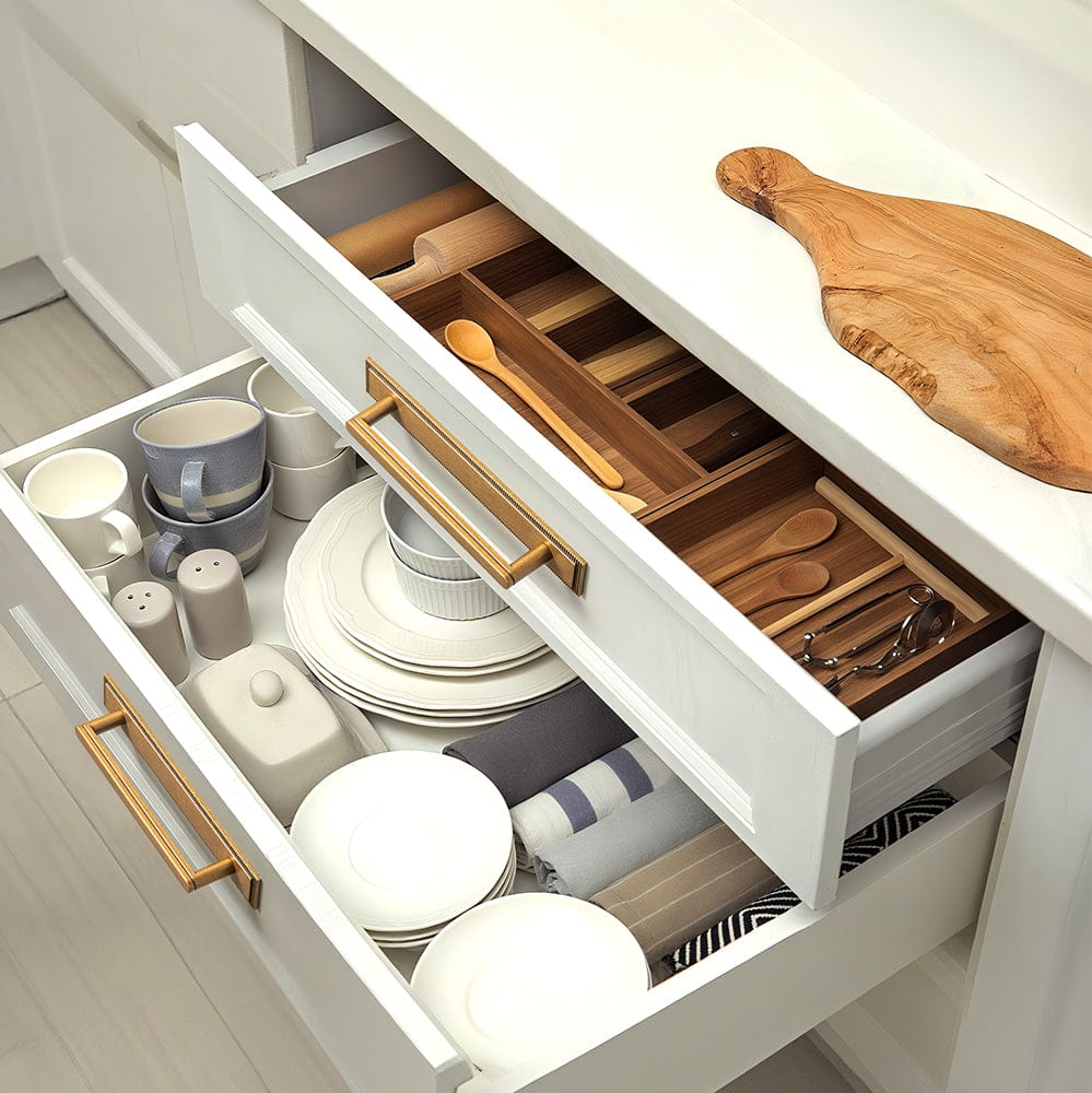 Goo-Ki 2 Pack Cabinet Handles with Back Plate Vintage Kitchen Drawer Pulls with Subtle Curves