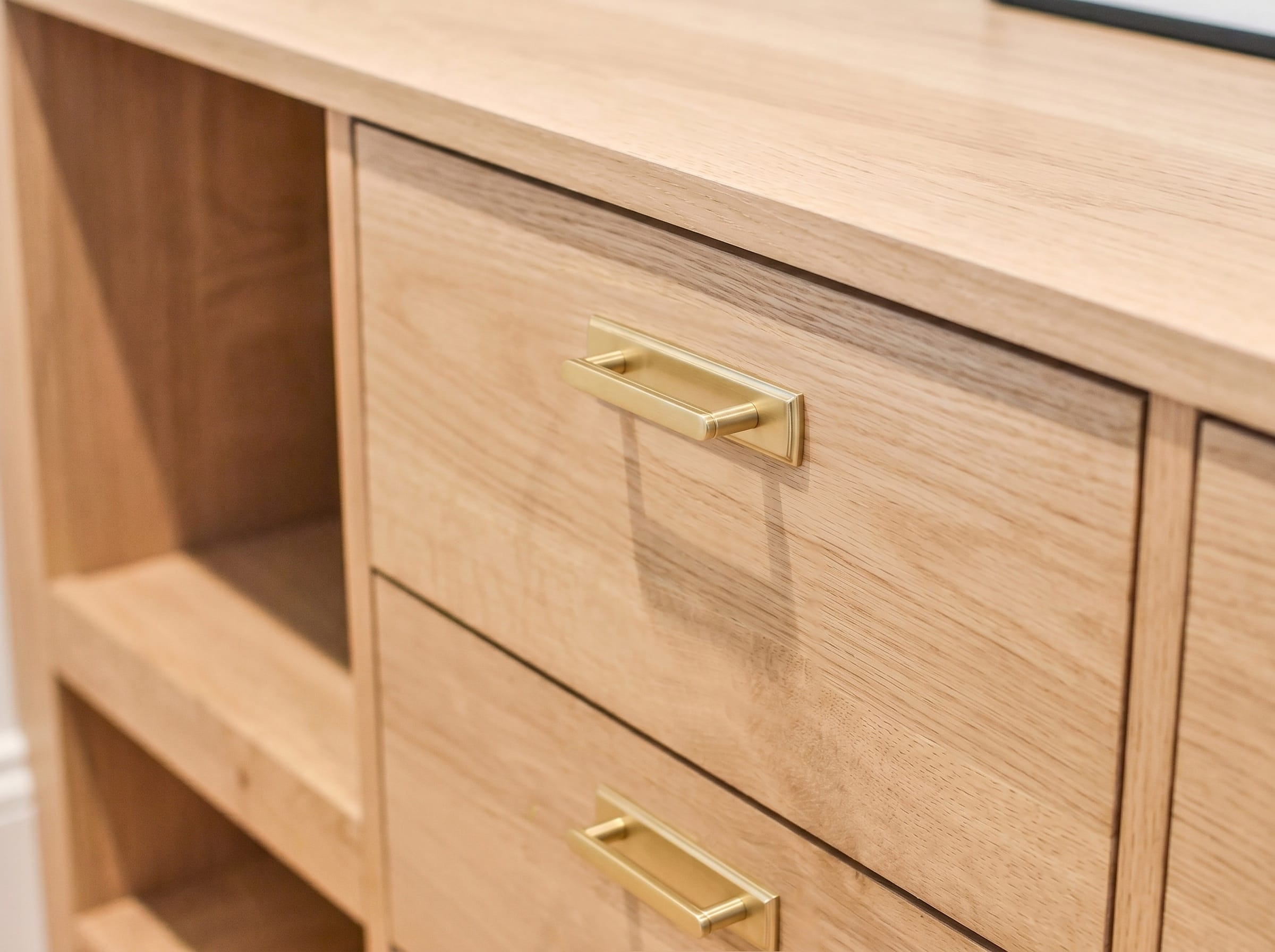 Goo-Ki 2 Pack Cabinet Handles with Back Plate Vintage Kitchen Drawer Pulls with Subtle Curves