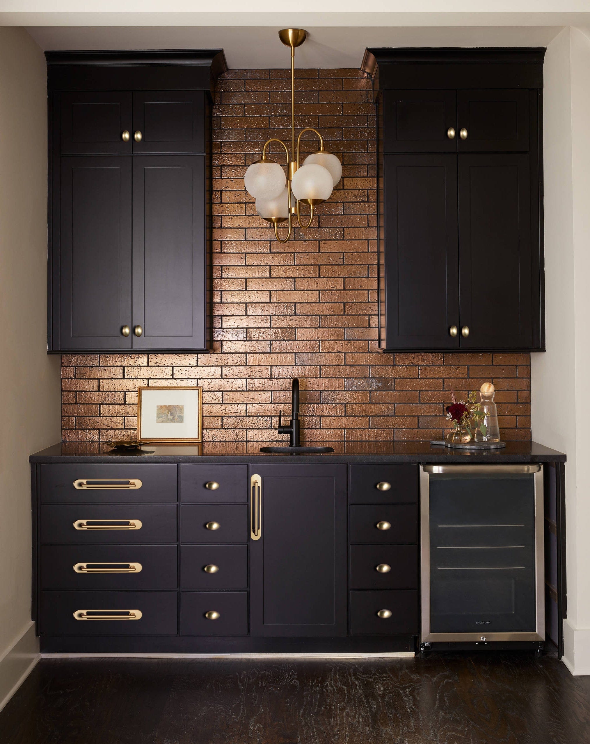 Goo-Ki 2 Pack Classic Cabinet Bar Pulls with Back Plate Zinc Alloy Cabinet Handle with Long Back Plate