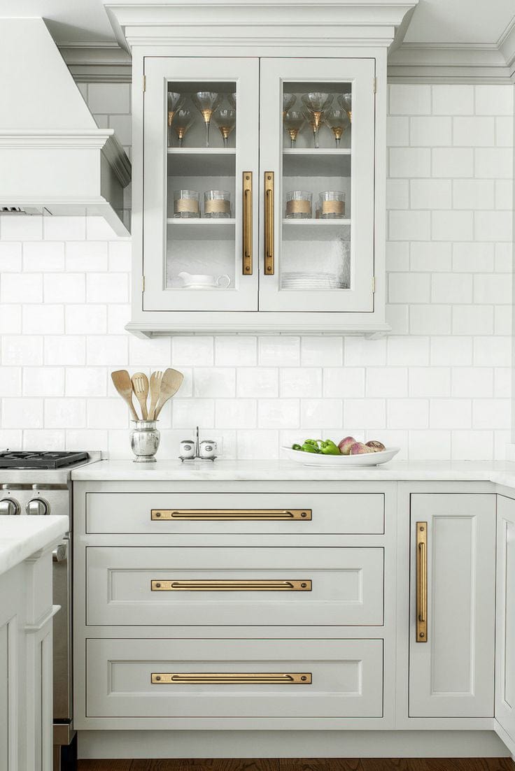 Goo-Ki 2 Pack Classic Cabinet Bar Pulls with Back Plate Zinc Alloy Cabinet Handle with Long Back Plate