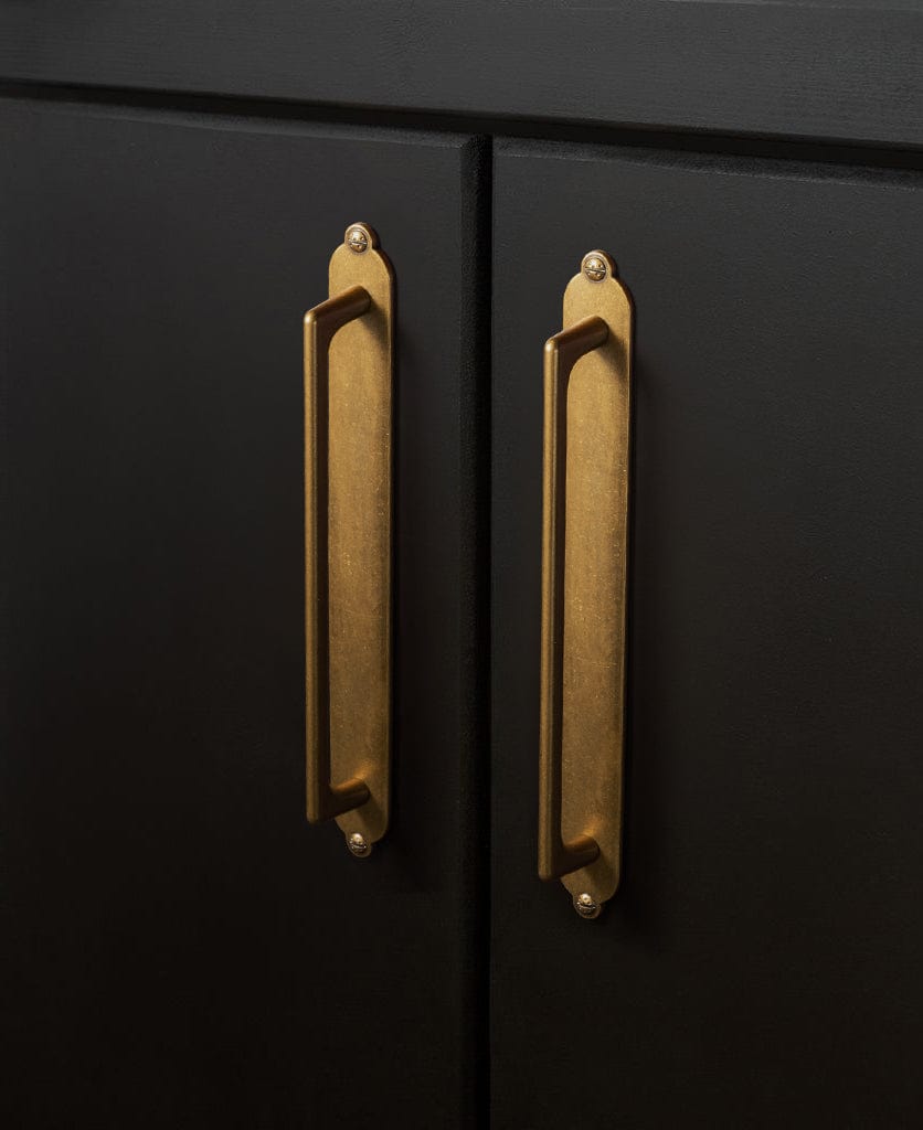 Goo-Ki 2 Pack Classic Cabinet Bar Pulls with Back Plate Zinc Alloy Cabinet Handle with Long Back Plate