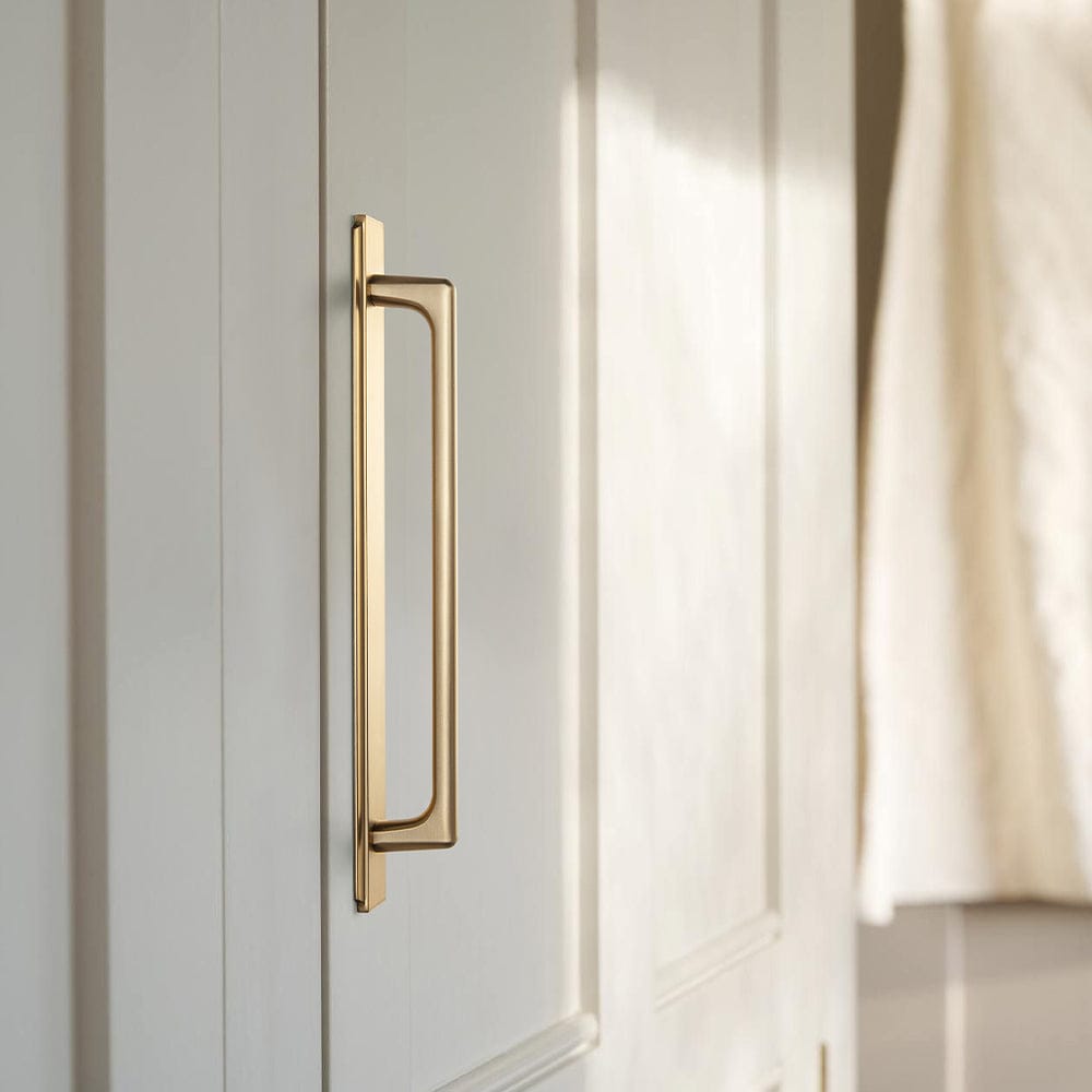 Goo-Ki 2 Pack Classic Cabinet Bar Pulls with Back Plate Zinc Alloy Cabinet Handle with Long Back Plate