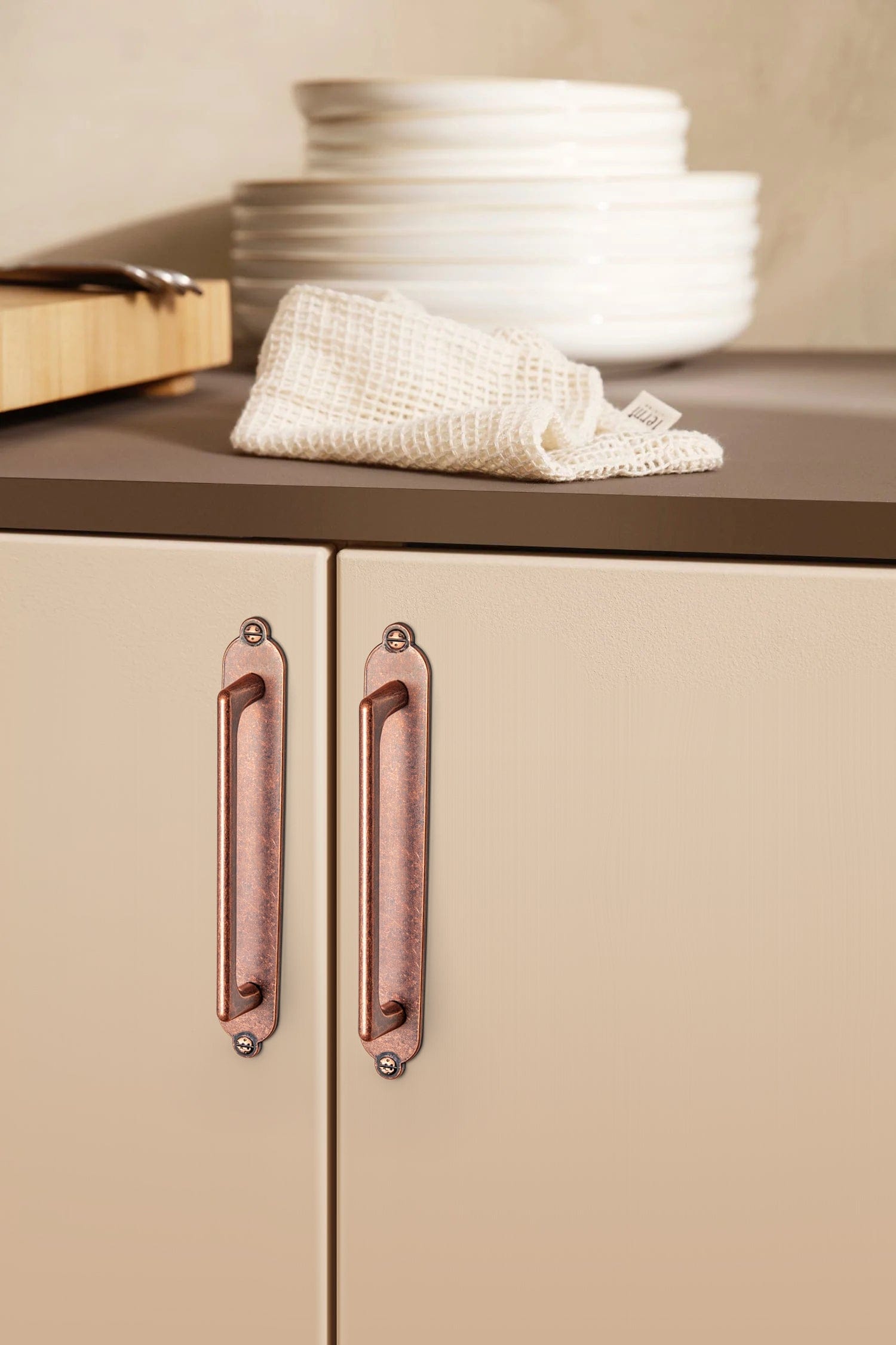 Goo-Ki 2 Pack Classic Cabinet Bar Pulls with Back Plate Zinc Alloy Cabinet Handle with Long Back Plate