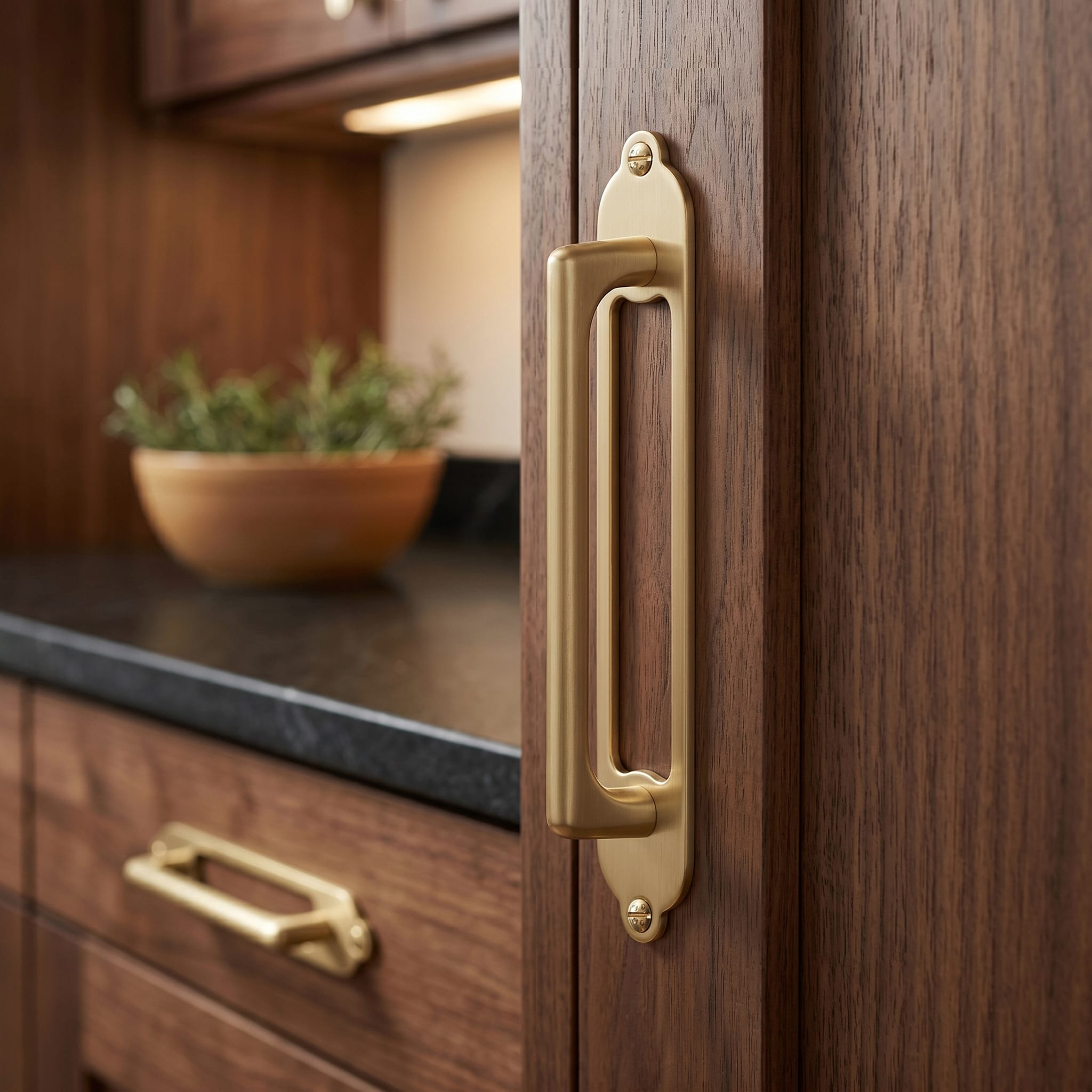 Goo-Ki 2 Pack Decorative Cabinet Bar Pulls with Back Plate Zinc Alloy Cabinet Handle with Long Back Plate