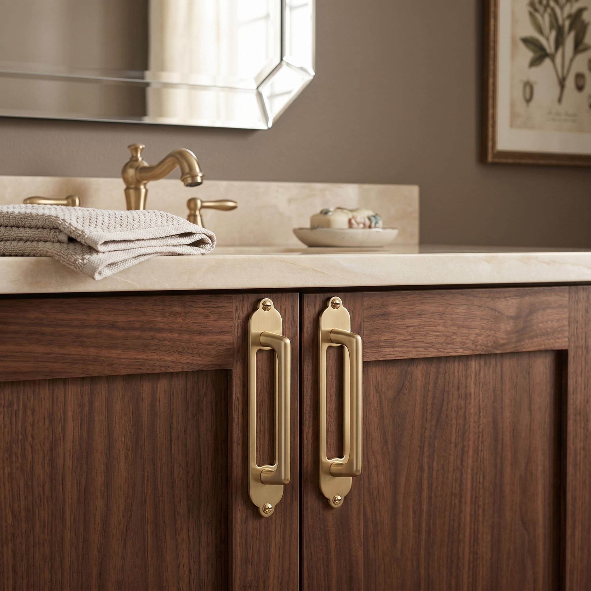 Goo-Ki 2 Pack Decorative Cabinet Bar Pulls with Back Plate Zinc Alloy Cabinet Handle with Long Back Plate