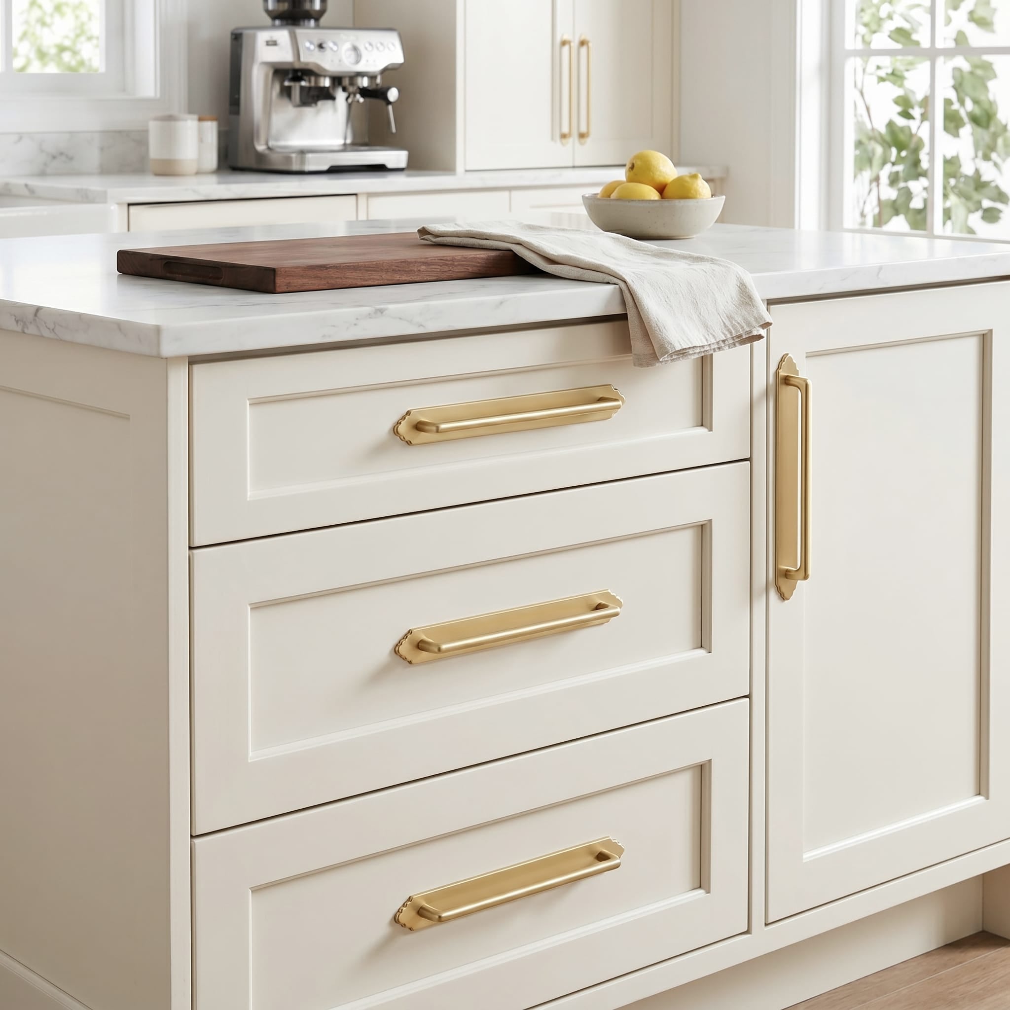 Goo-Ki 2 Pack Decorative Cabinet Bar Pulls with Back Plate Zinc Alloy Cabinet Handle with Long Back Plate