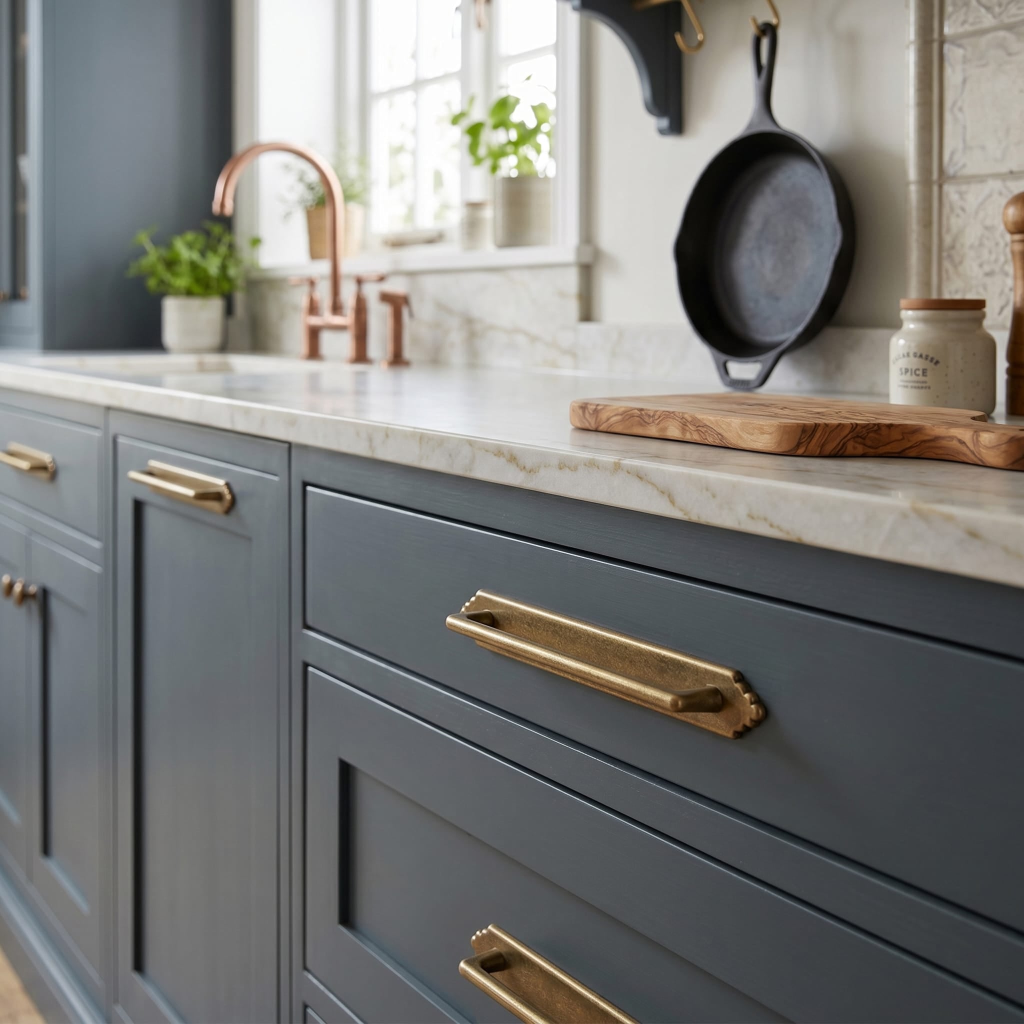 Goo-Ki 2 Pack Decorative Cabinet Bar Pulls with Back Plate Zinc Alloy Cabinet Handle with Long Back Plate
