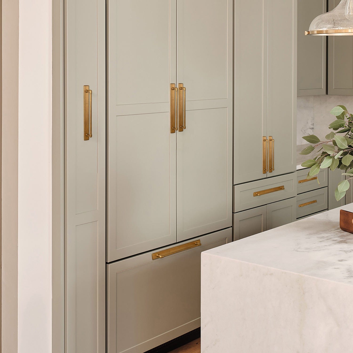 Goo-Ki 2 Pack Industrial Pipe - Shaped Zinc Alloy Cabinet Pulls with Back Plate Set