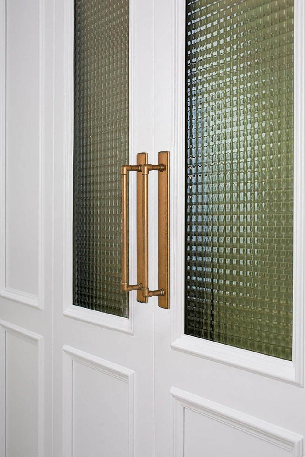 Goo-Ki 2 Pack Industrial Pipe - Shaped Zinc Alloy Cabinet Pulls with Back Plate Set