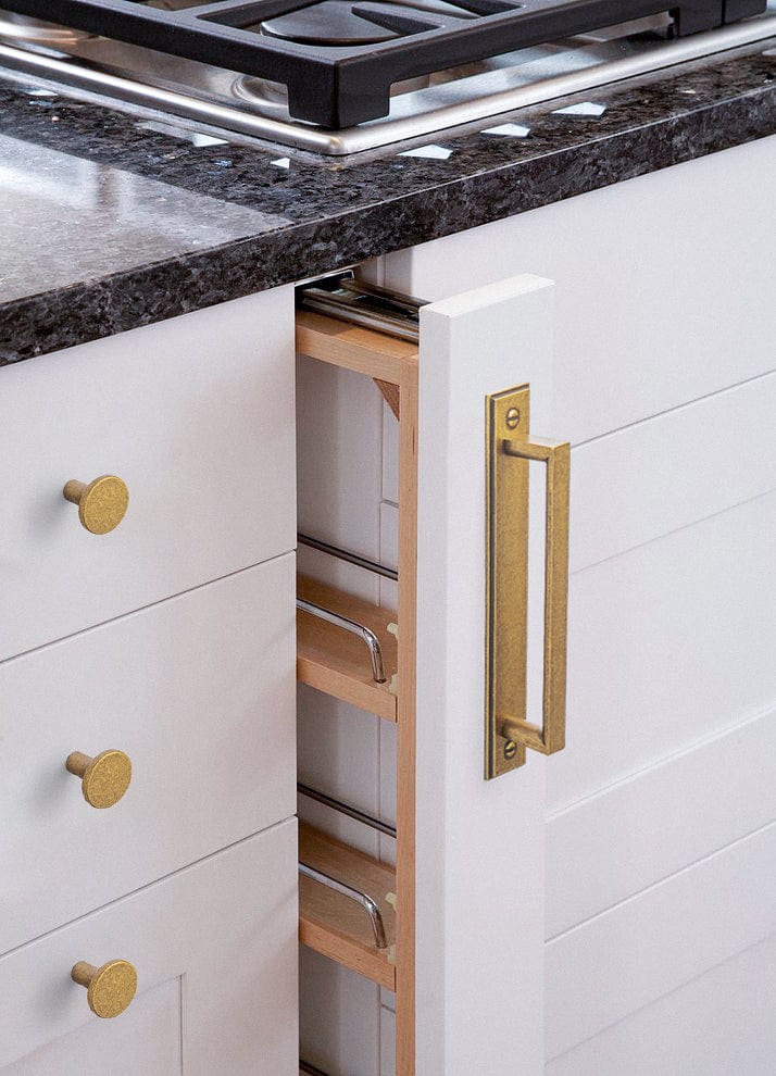 Goo-Ki 2 Pack Long Cabinet Bar Pulls with Back Plates Solid Drawer Handles Set