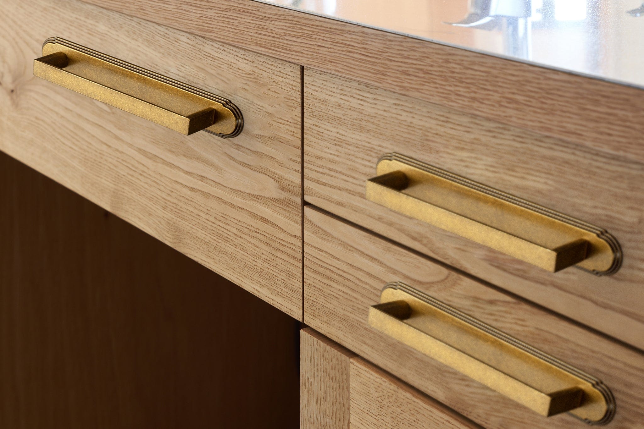 Goo-Ki 2 Pack Long Cabinet Bar Pulls with Back Plates Solid Drawer Handles Set
