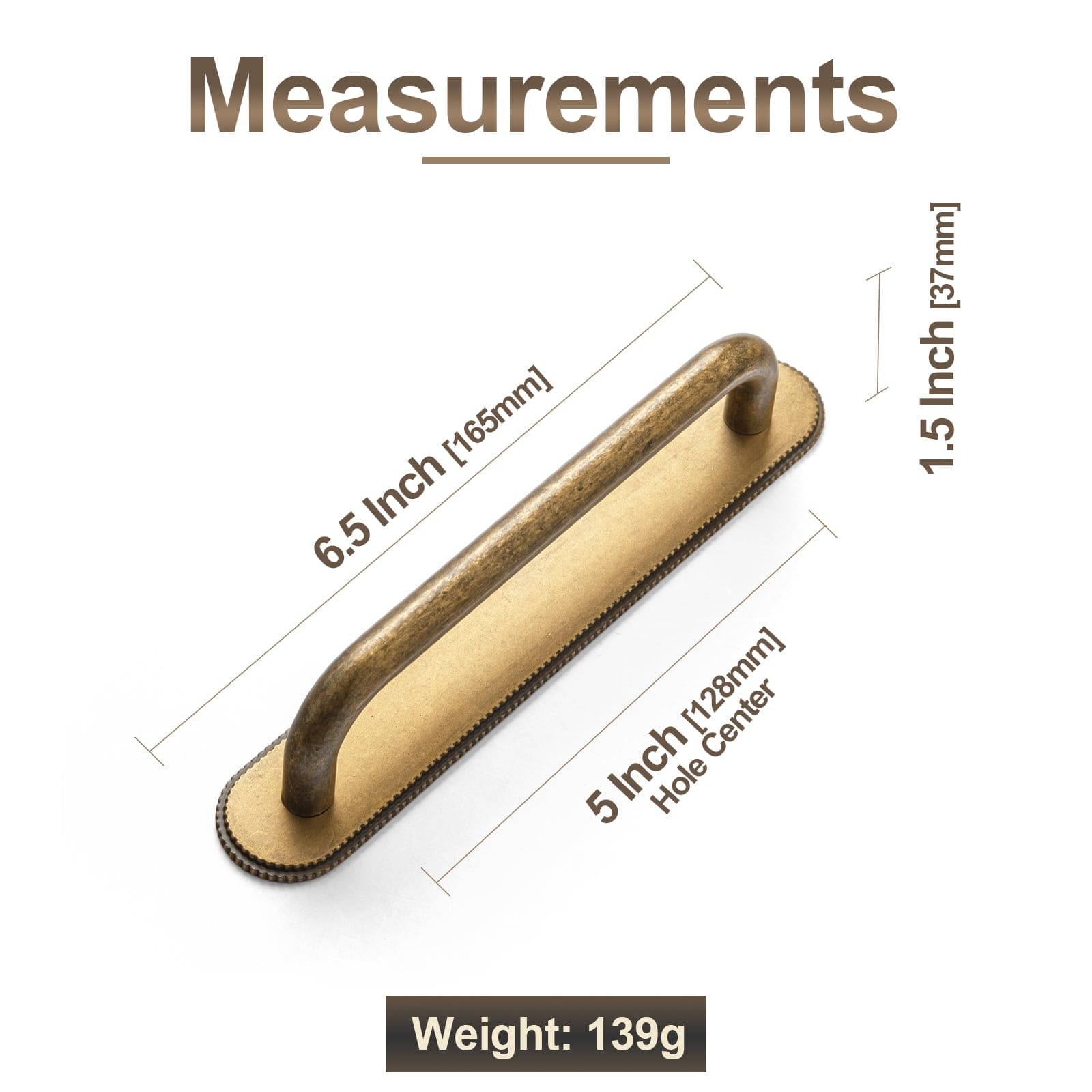 Goo-Ki 2 Pack Modern Geometric Zinc Alloy Cabinet Pulls with Back Plate Sleek Curved Sturdy Cabinet Handles