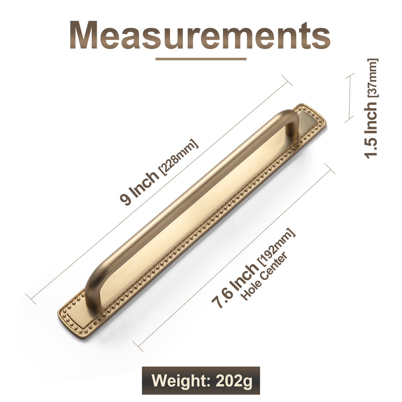 Goo-Ki 2 Pack Modern Geometric Zinc Alloy Cabinet Pulls with Back Plate Sleek Curved Sturdy Cabinet Handles