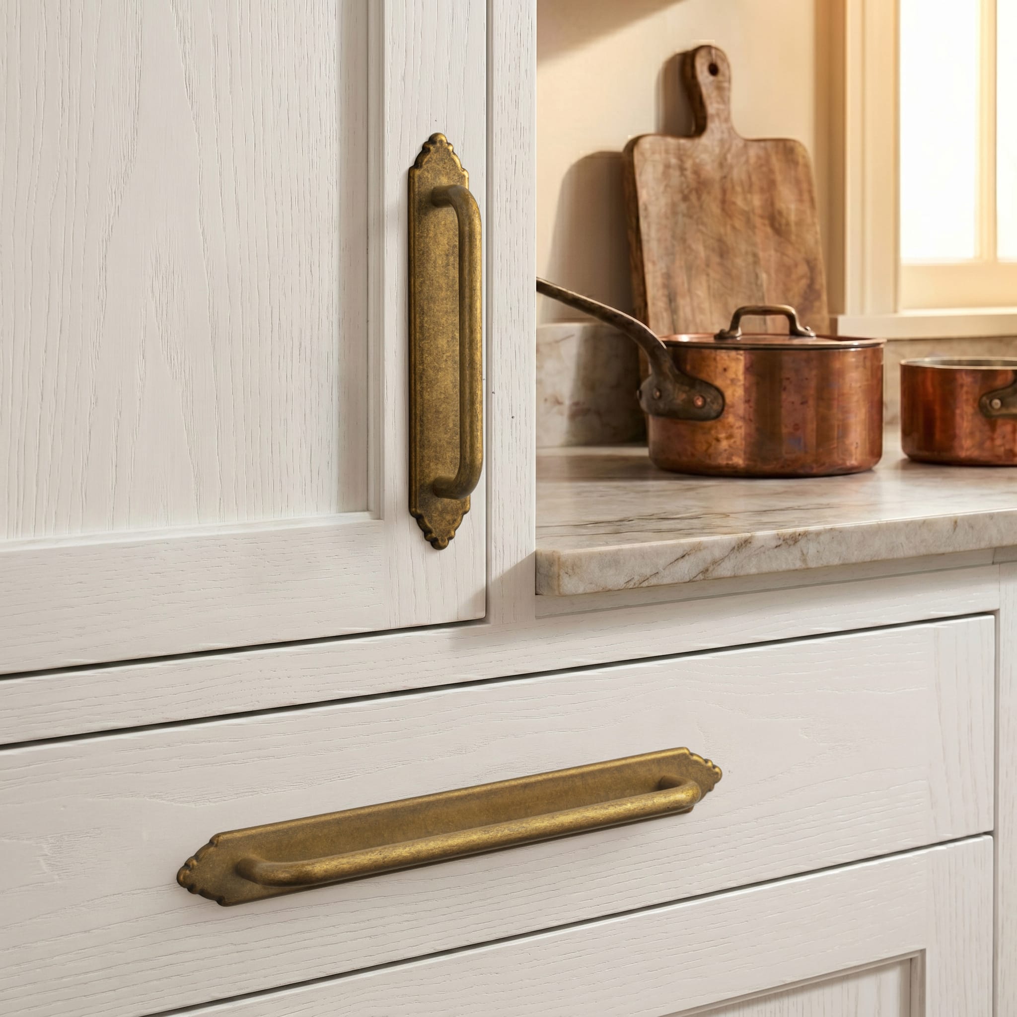 Goo-Ki 2 Pack Modern Geometric Zinc Alloy Cabinet Pulls with Back Plate Sleek Curved Sturdy Cabinet Handles