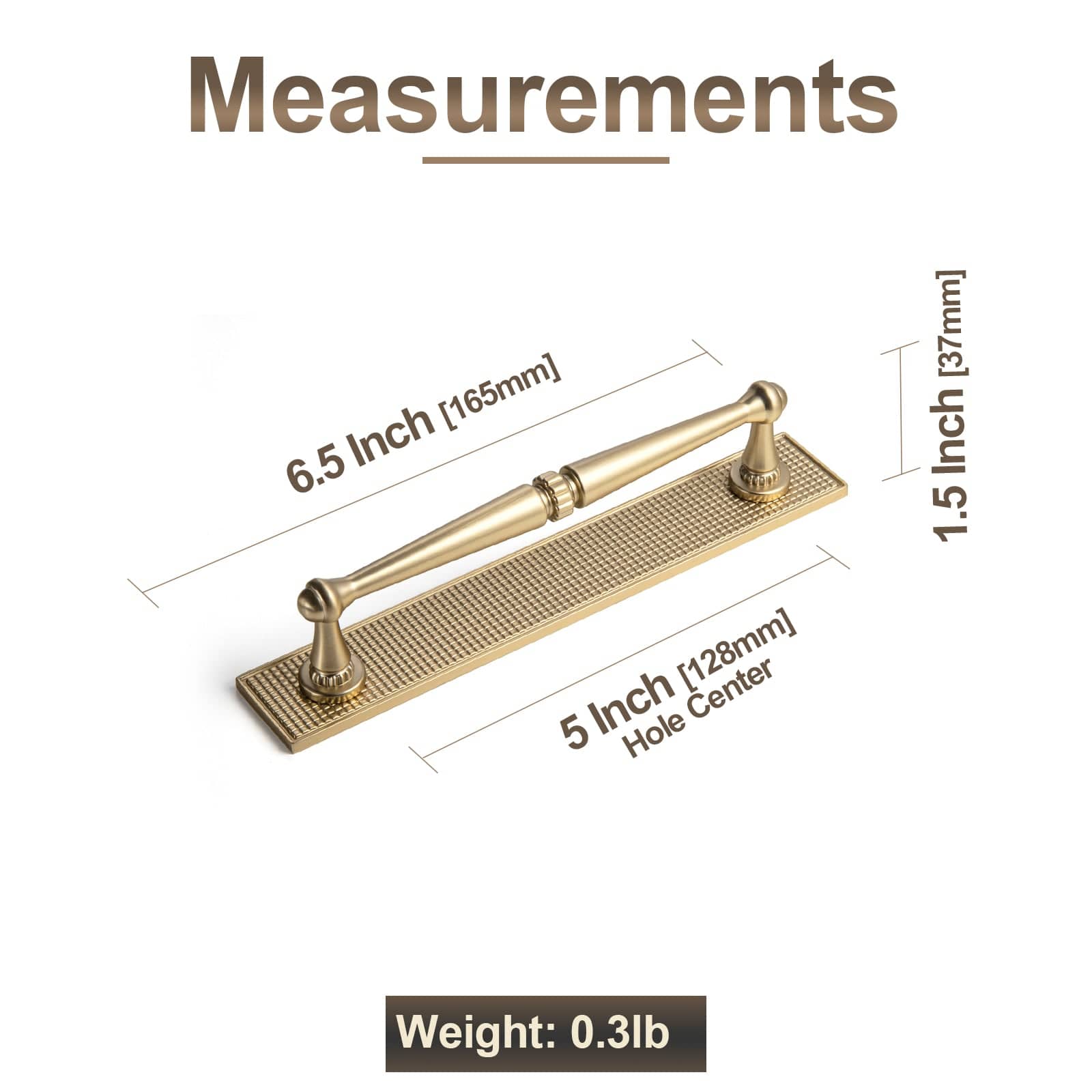 Goo-Ki 2 Pack Ornate Vintage Brass Drawer Pulls - Classic Cabinet Handles with Decorative Back Plates