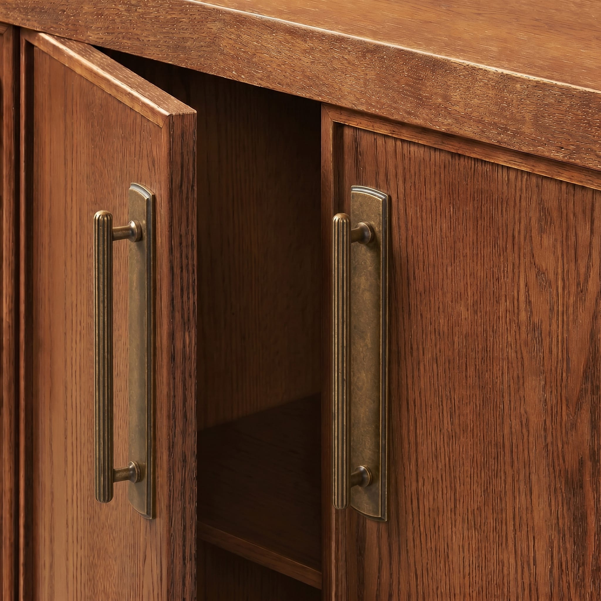 Goo-Ki 2 Pack Ribbed Fluted Cabinet Pull Handle with Backplate, Vintage Zinc Alloy Drawer Bar Pull