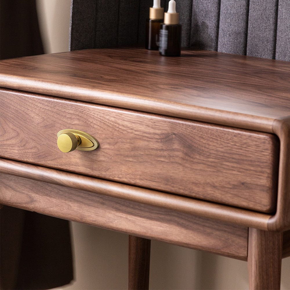 Goo-Ki 2 Pack Striped Cabinet Pull Retro Brass Cabinet Handles Knobs with Back Plate