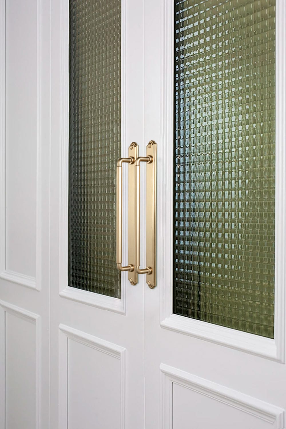 Goo-Ki 2 Pack Sturdy Zinc Alloy Cabinet Pulls with Back Plate Set: Uniquely Angular Design for Modern Spaces