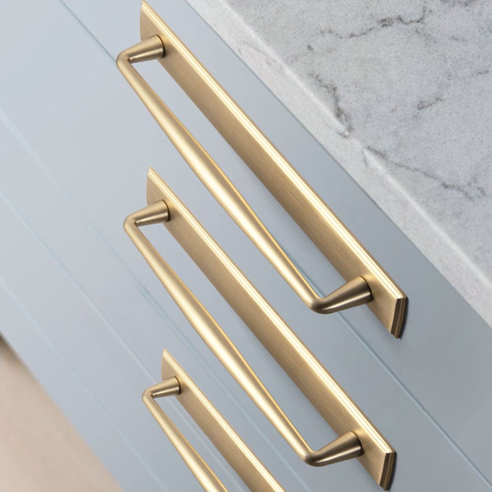 Goo-Ki 2 Pack Vintage Zinc Alloy Cabinet Pulls with Back Plate - Furniture Handles for Kitchen Cupboards