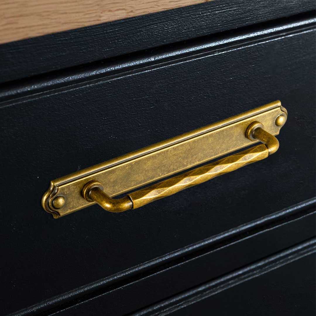 Goo-Ki 2 Pack Zinc Alloy Drawer Pulls with Back Plate Twisted Design Decorative Handles for Kitchen Cabinets