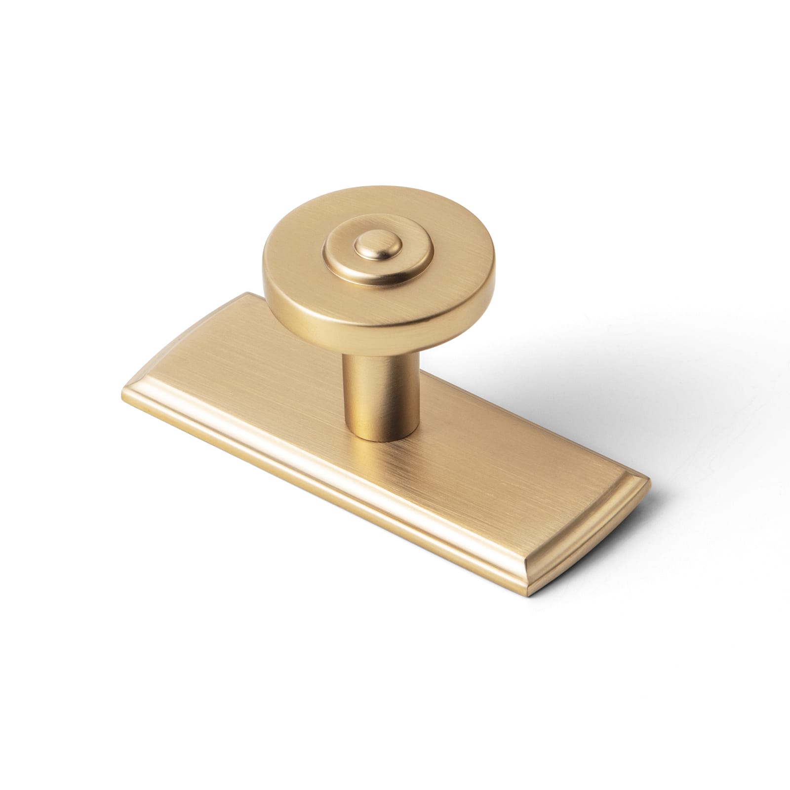 Goo-Ki 2501 / Champagne Bronze / G011 6 Pack Assorted Shaped Zinc Alloy Cabinet Hardware - Knobs and Back Plates for Stylish Furniture