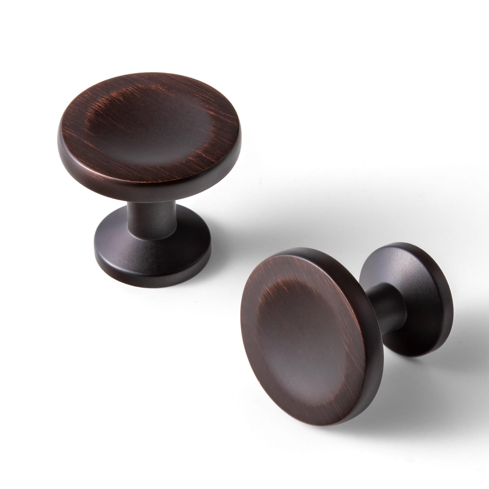 Goo-Ki 2502 / Oil Rubbed Bronze / No Back Plate 6 Pack Assorted Shaped Zinc Alloy Cabinet Hardware - Knobs and Back Plates for Stylish Furniture