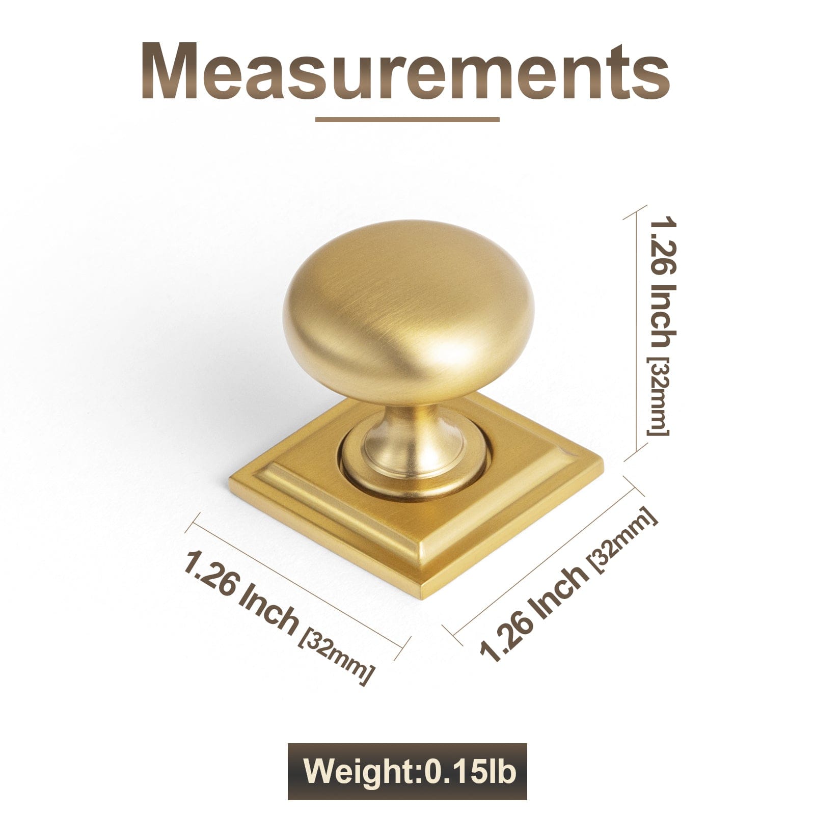 Goo-Ki 6 Pack Antique Brass Zinc Alloy Cabinet Knob with Back Plate Single Hole Center Cabinet Hardware for Bedroom Kitchen
