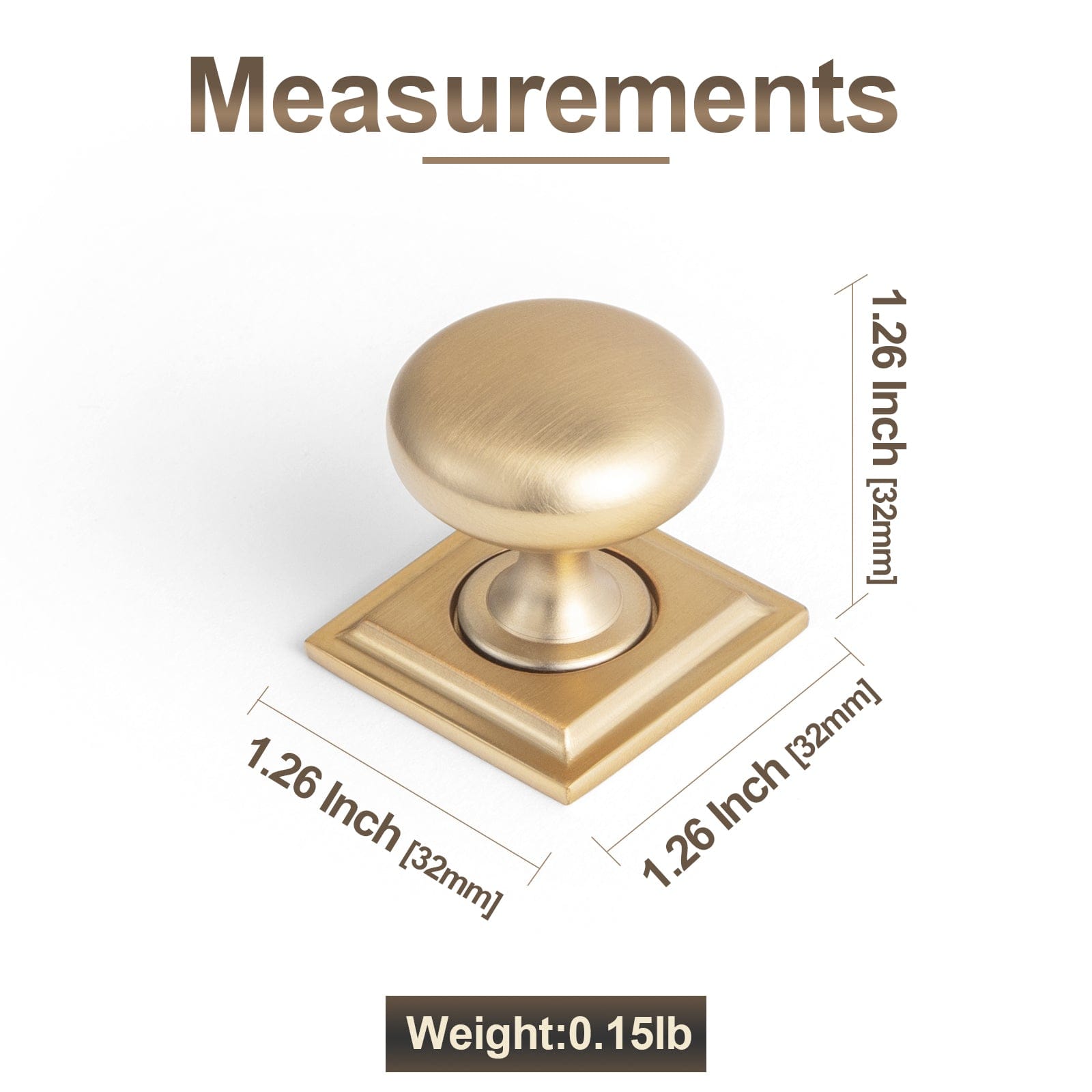 Goo-Ki 6 Pack Antique Brass Zinc Alloy Cabinet Knob with Back Plate Single Hole Center Cabinet Hardware for Bedroom Kitchen