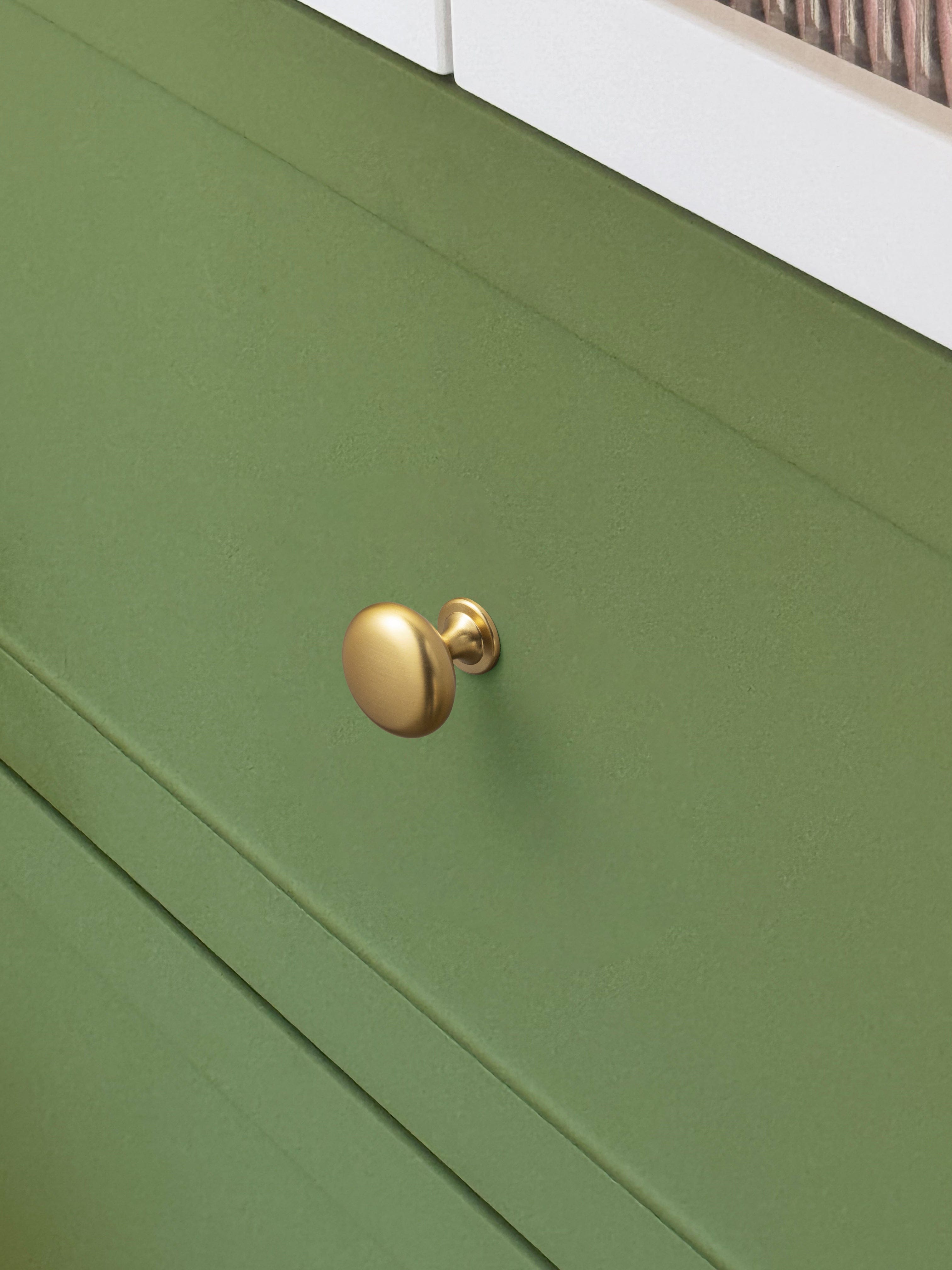 Goo-Ki 6 Pack Antique Brass Zinc Alloy Cabinet Knob with Back Plate Single Hole Center Cabinet Hardware for Bedroom Kitchen