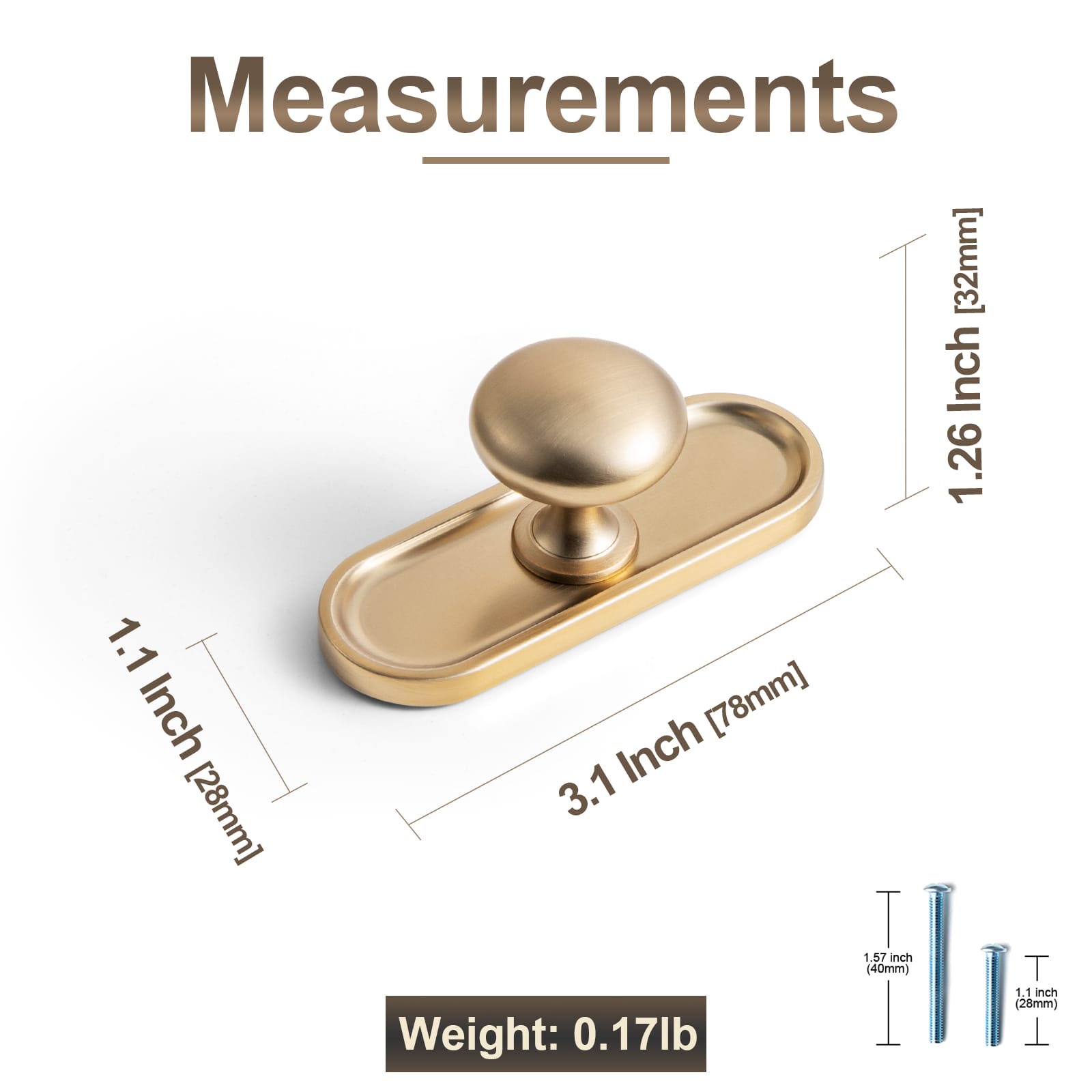 Goo-Ki 6 Pack Antique Brass Zinc Alloy Cabinet Knob with Back Plate Single Hole Center Cabinet Hardware for Bedroom Kitchen
