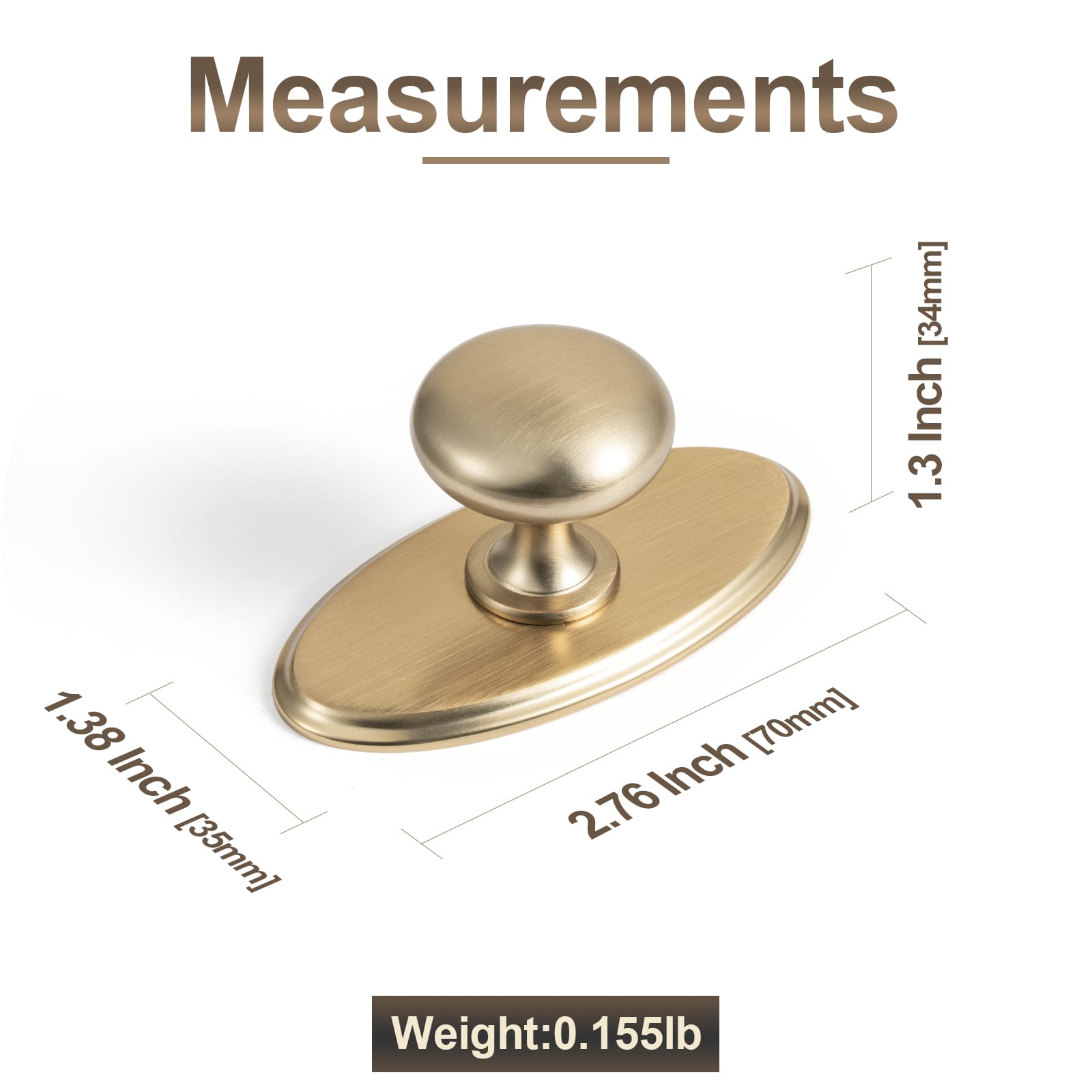 Goo-Ki 6 Pack Antique Brass Zinc Alloy Cabinet Knob with Back Plate Single Hole Center Cabinet Hardware for Bedroom Kitchen