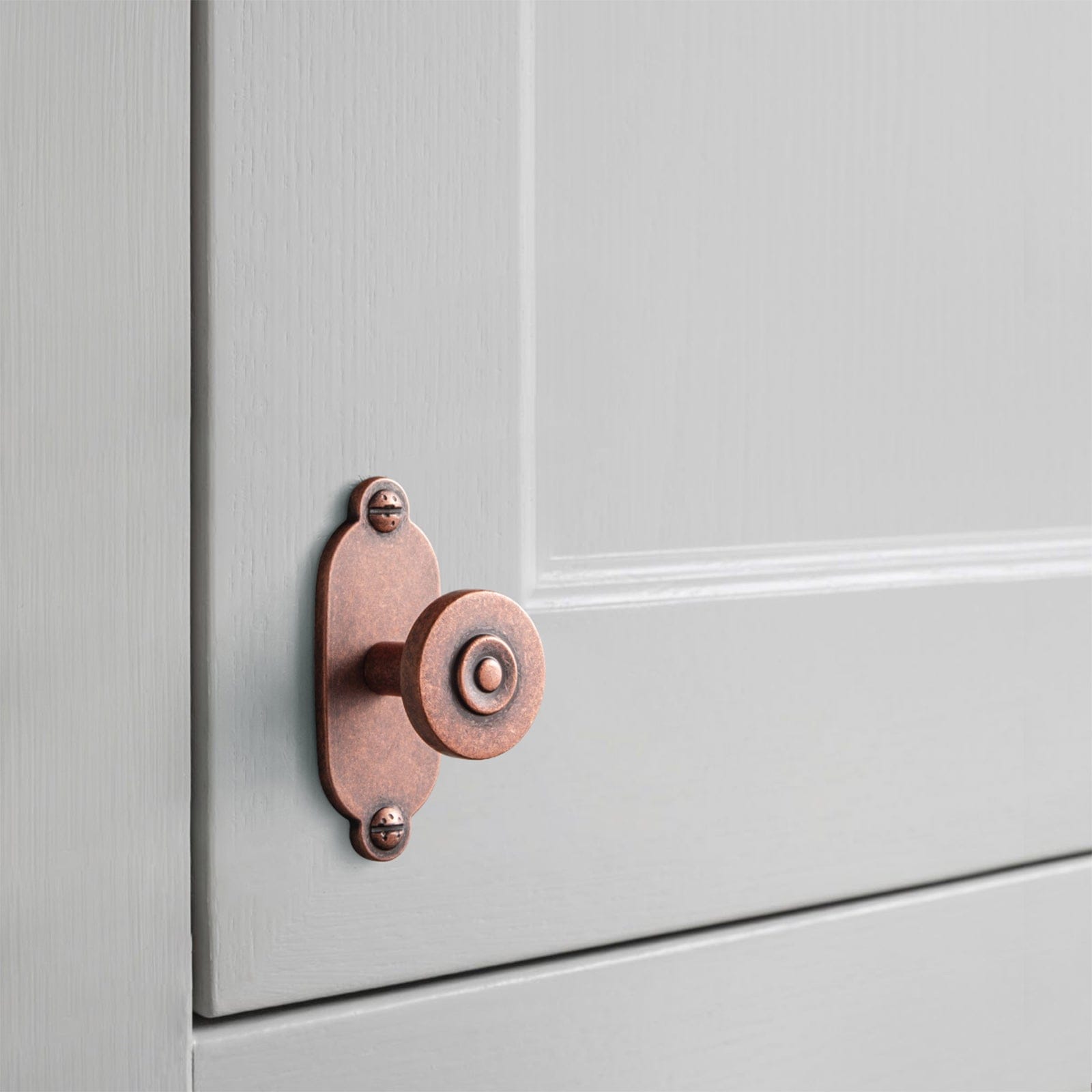 Goo-Ki 6 Pack Assorted Shaped Zinc Alloy Cabinet Hardware - Knobs and Back Plates for Stylish Furniture