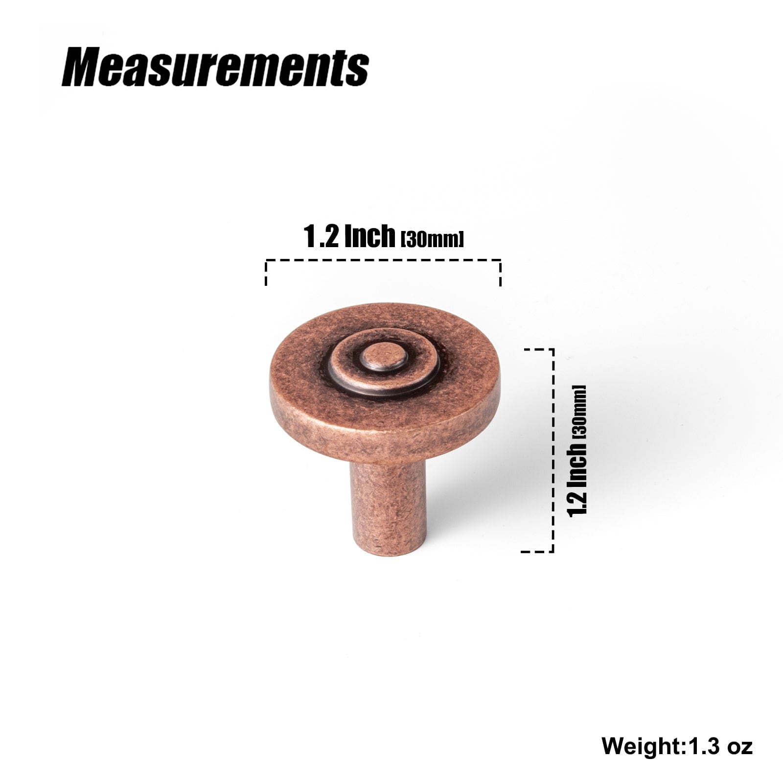 Goo-Ki 6 Pack Assorted Shaped Zinc Alloy Cabinet Hardware - Knobs and Back Plates for Stylish Furniture