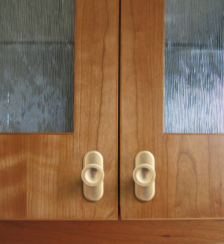 Goo-Ki 6 Pack Assorted Shaped Zinc Alloy Cabinet Hardware - Knobs and Back Plates for Stylish Furniture