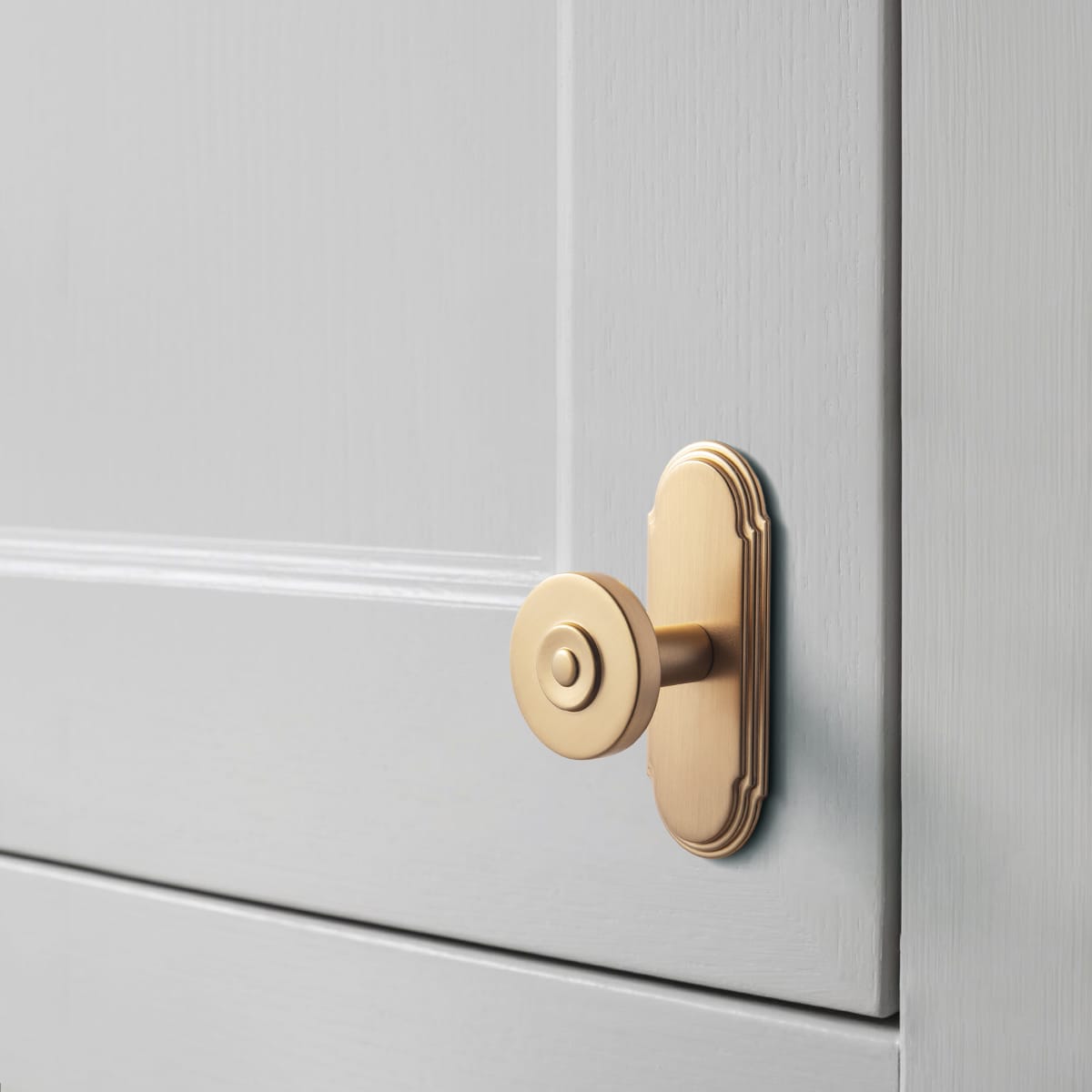 Goo-Ki 6 Pack Assorted Shaped Zinc Alloy Cabinet Hardware - Knobs and Back Plates for Stylish Furniture