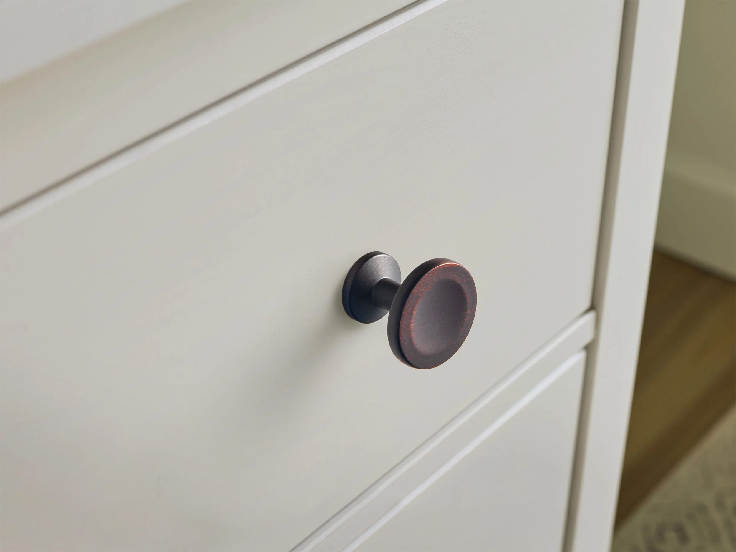 Goo-Ki 6 Pack Assorted Shaped Zinc Alloy Cabinet Hardware - Knobs and Back Plates for Stylish Furniture