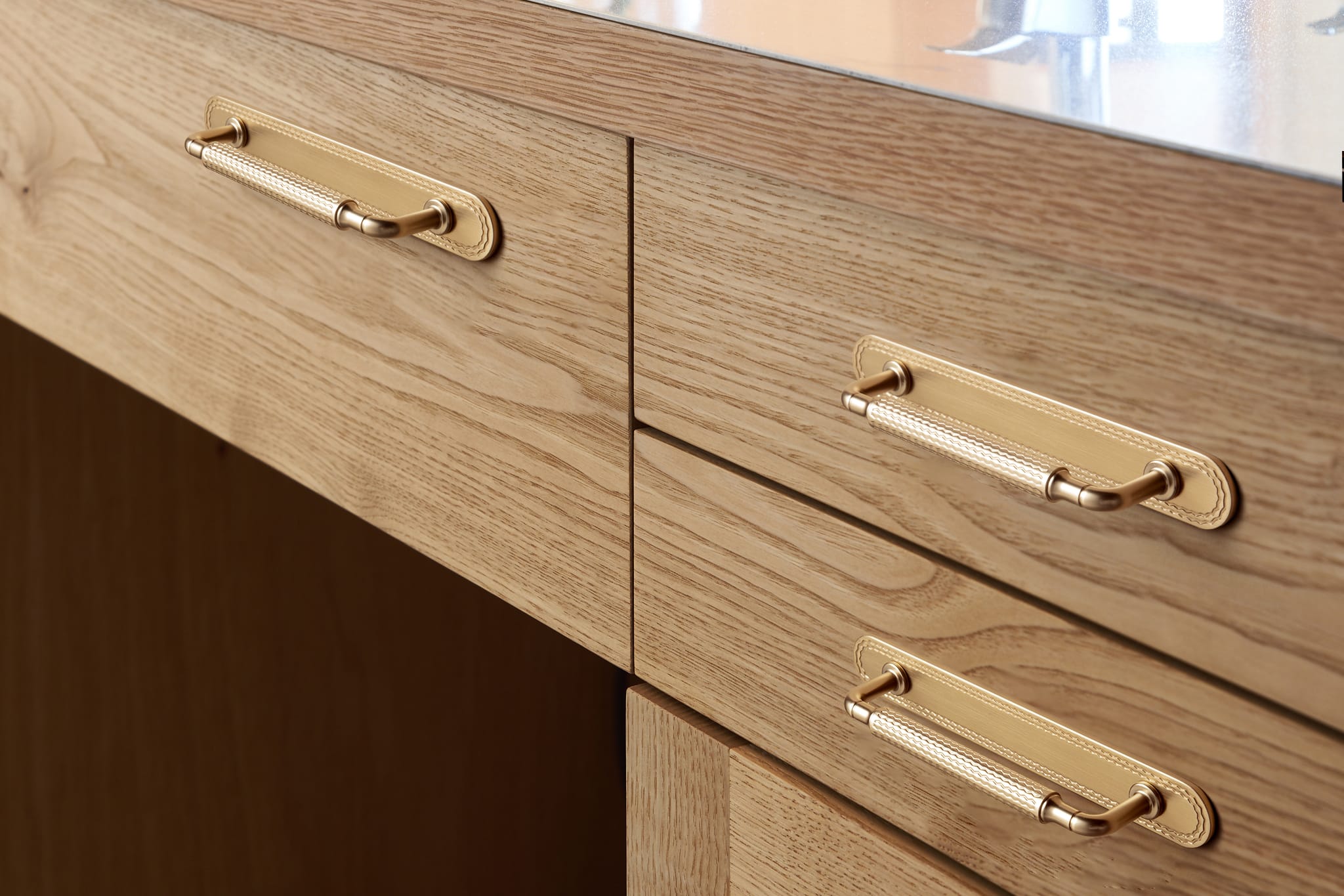Goo-Ki 6 Pack Retro Wave Pattern Zinc Alloy Cabinet Handles with Mounting Back Plate Durable Drawer Pulls